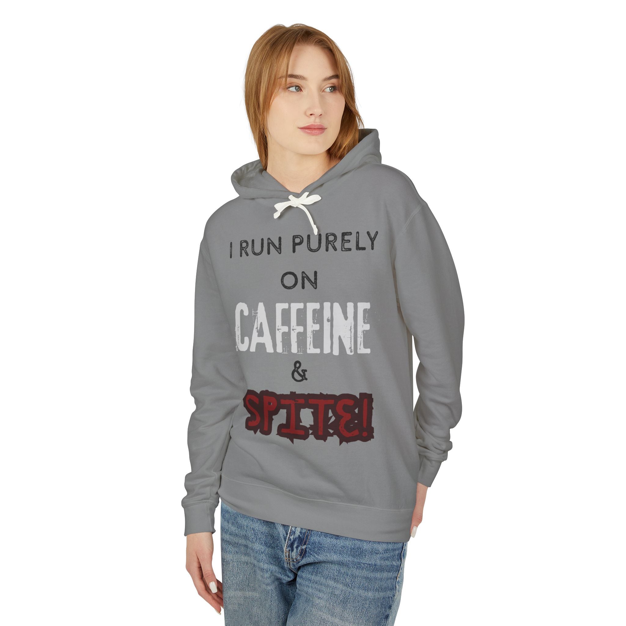 Caffeine and Spite Unisex Lightweight Hooded Sweatshirt