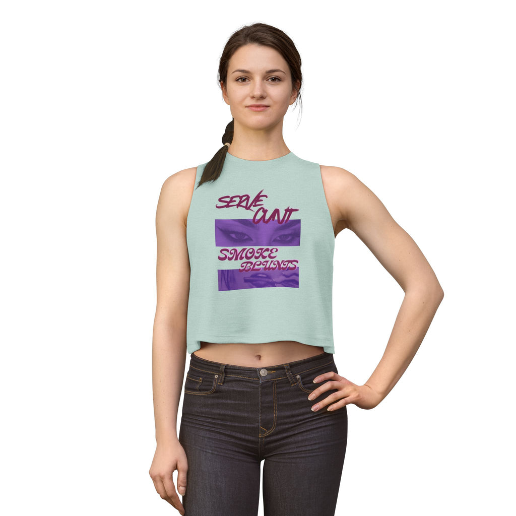 Serve C*nt and Smoke Blunts Women's Crop Top