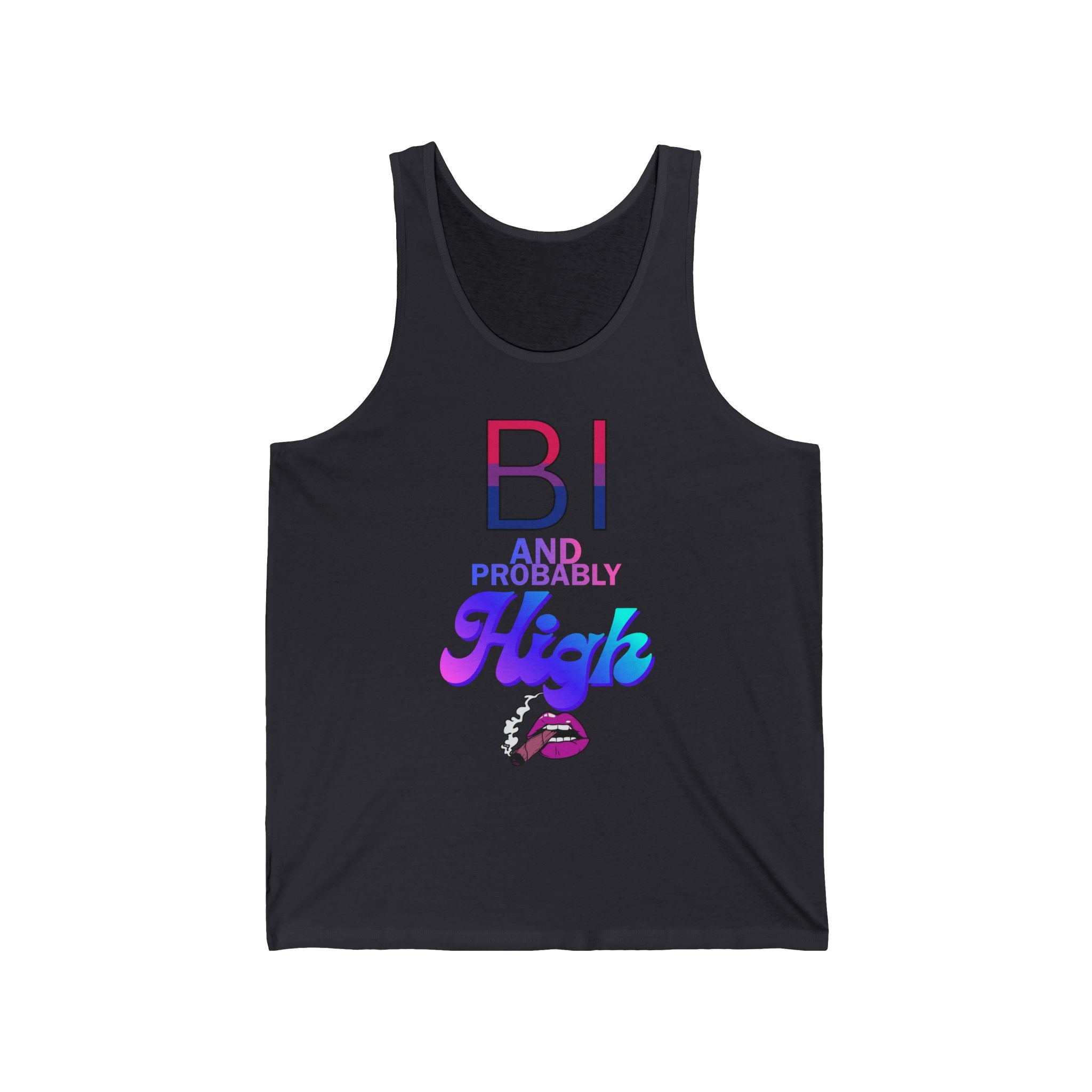 Bi and Probably High Unisex Jersey Tank