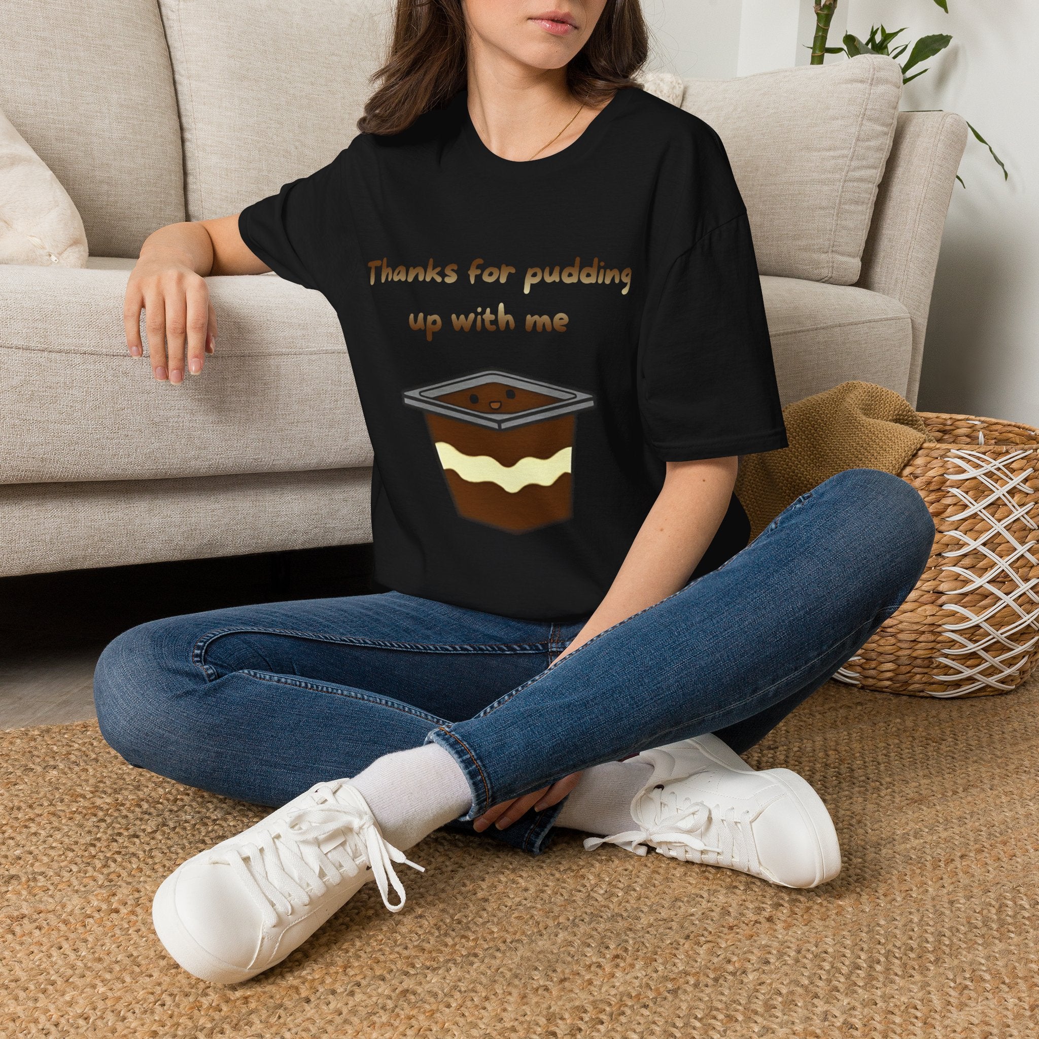 Thanks For Pudding Up With Me Unisex Softstyle T-Shirt