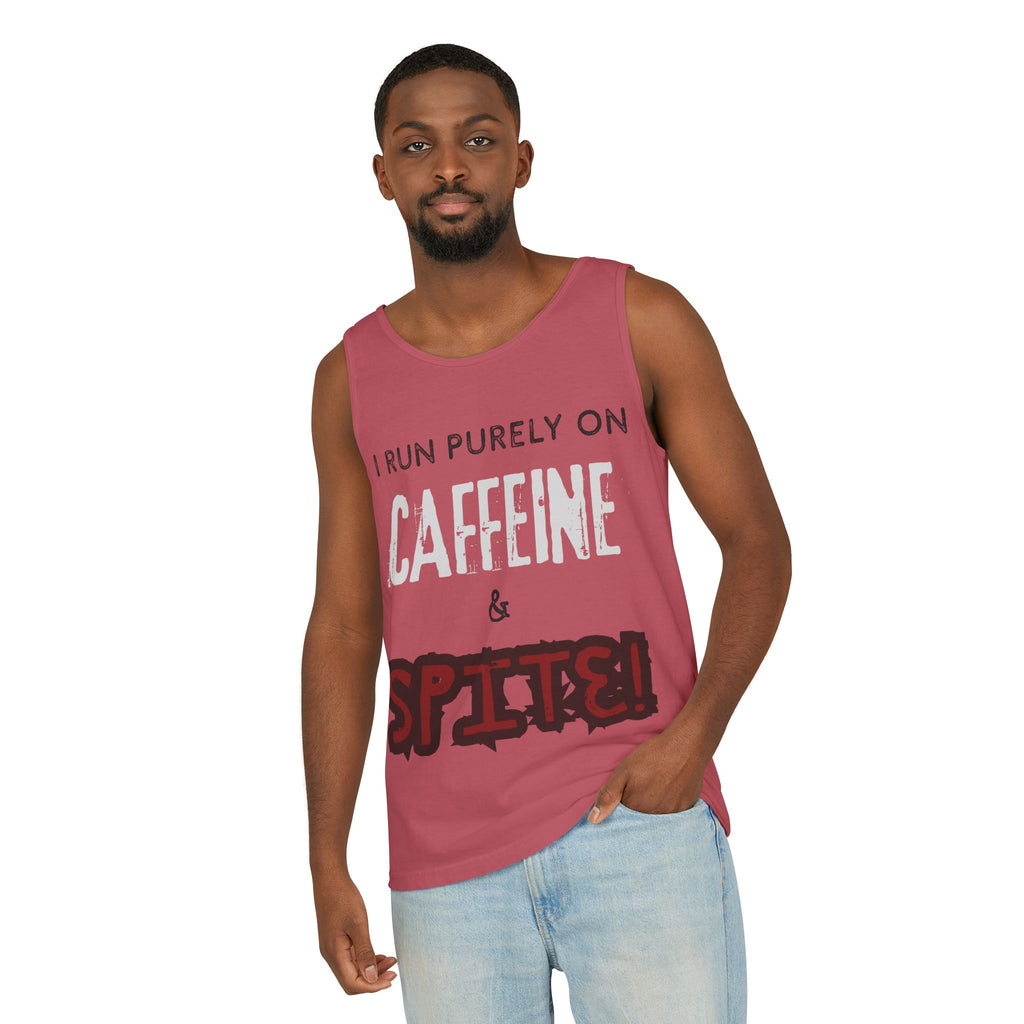 Caffeine and Spite Unisex Garment-Dyed Tank Top