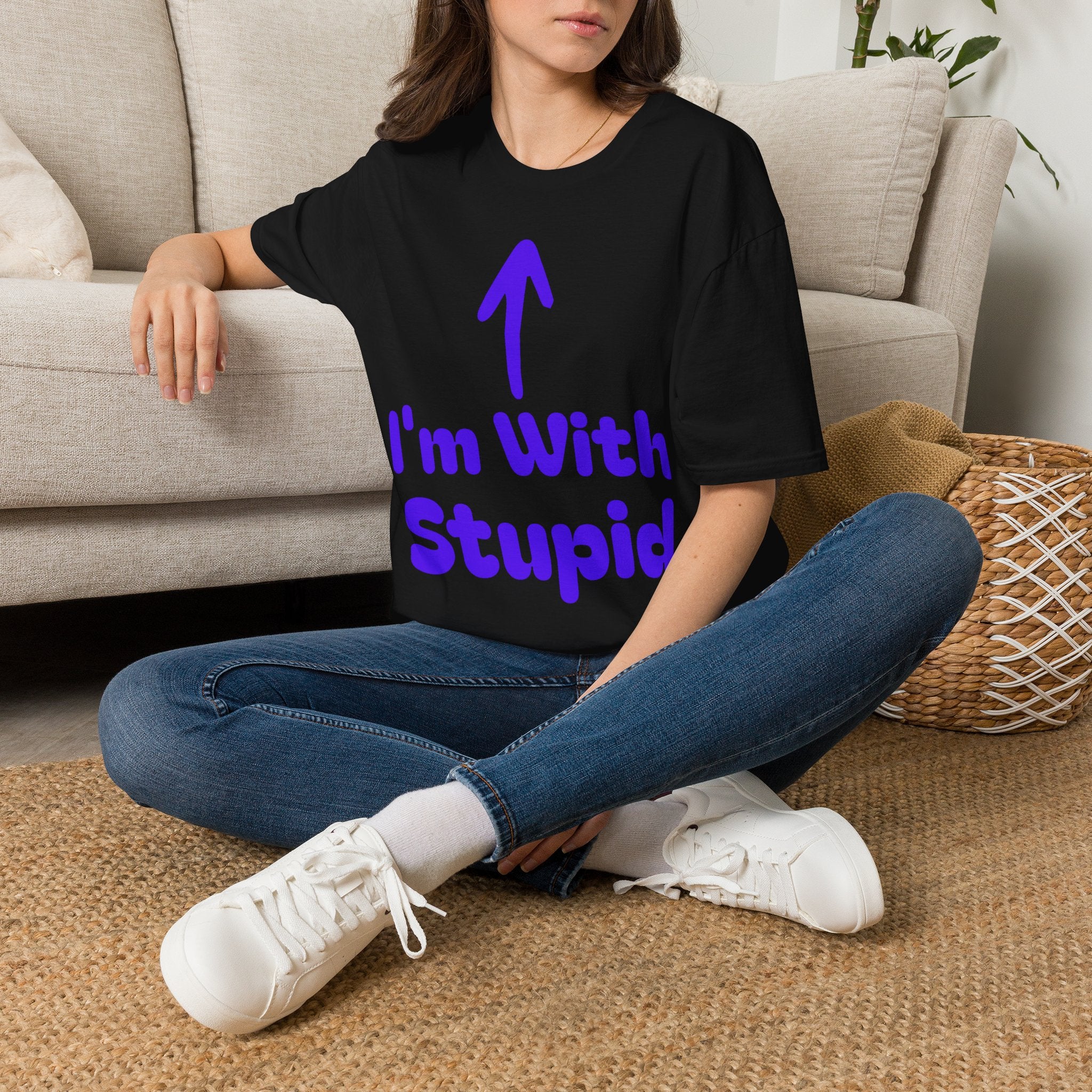 I'm with stupid Tee Shirt