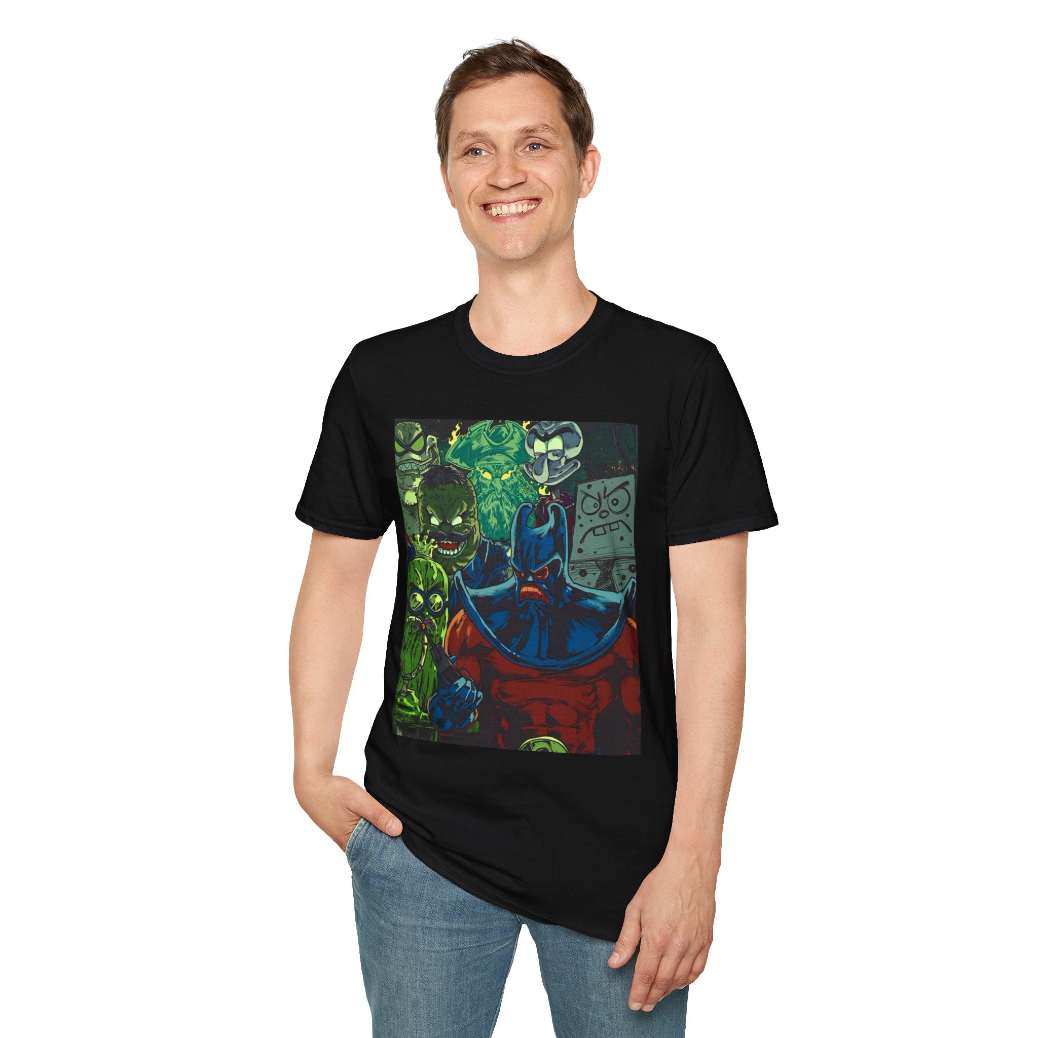 Spongebob Villains Unisex Softstyle T-Shirt