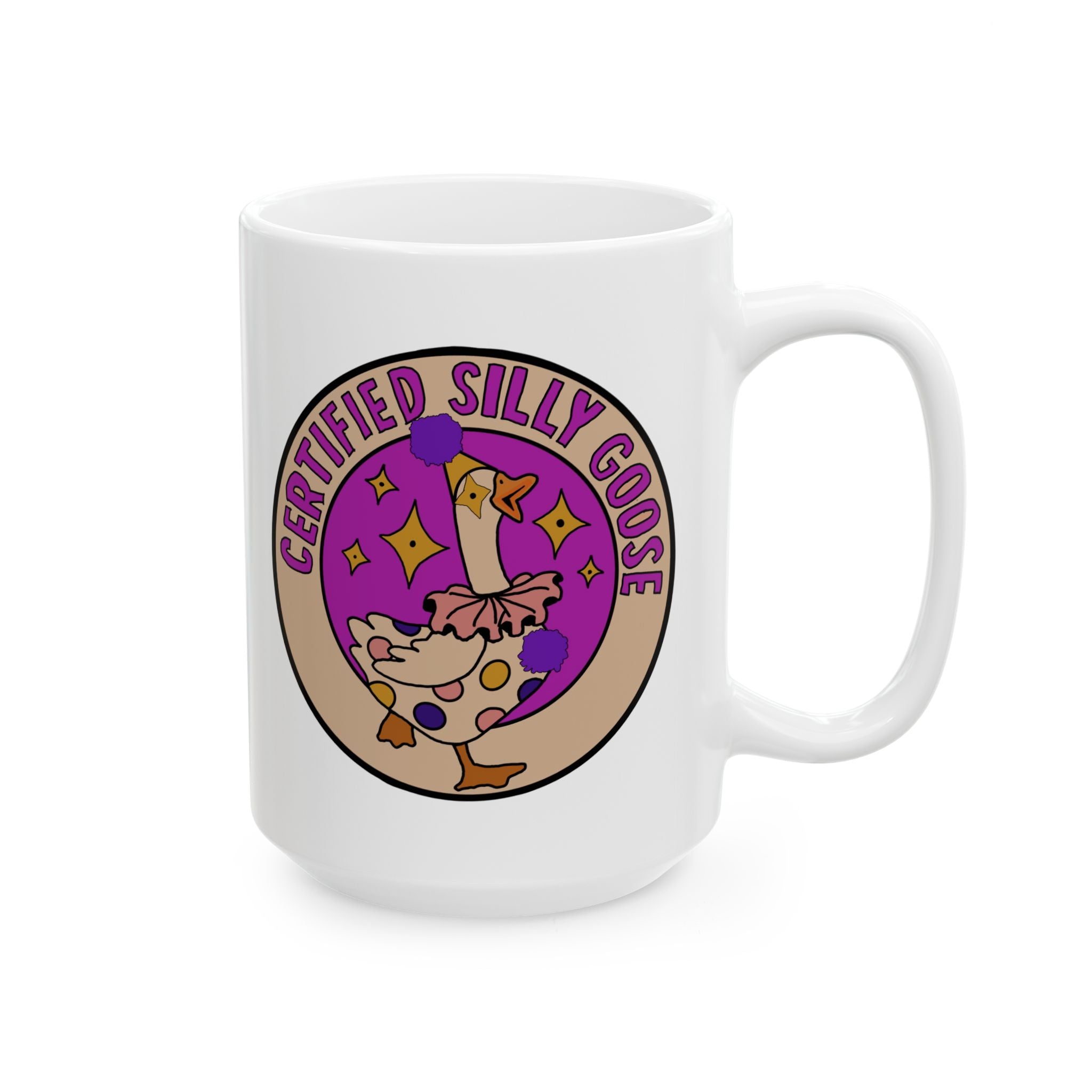 Certified Silly Goose Ceramic Mug, (11oz, 15oz)