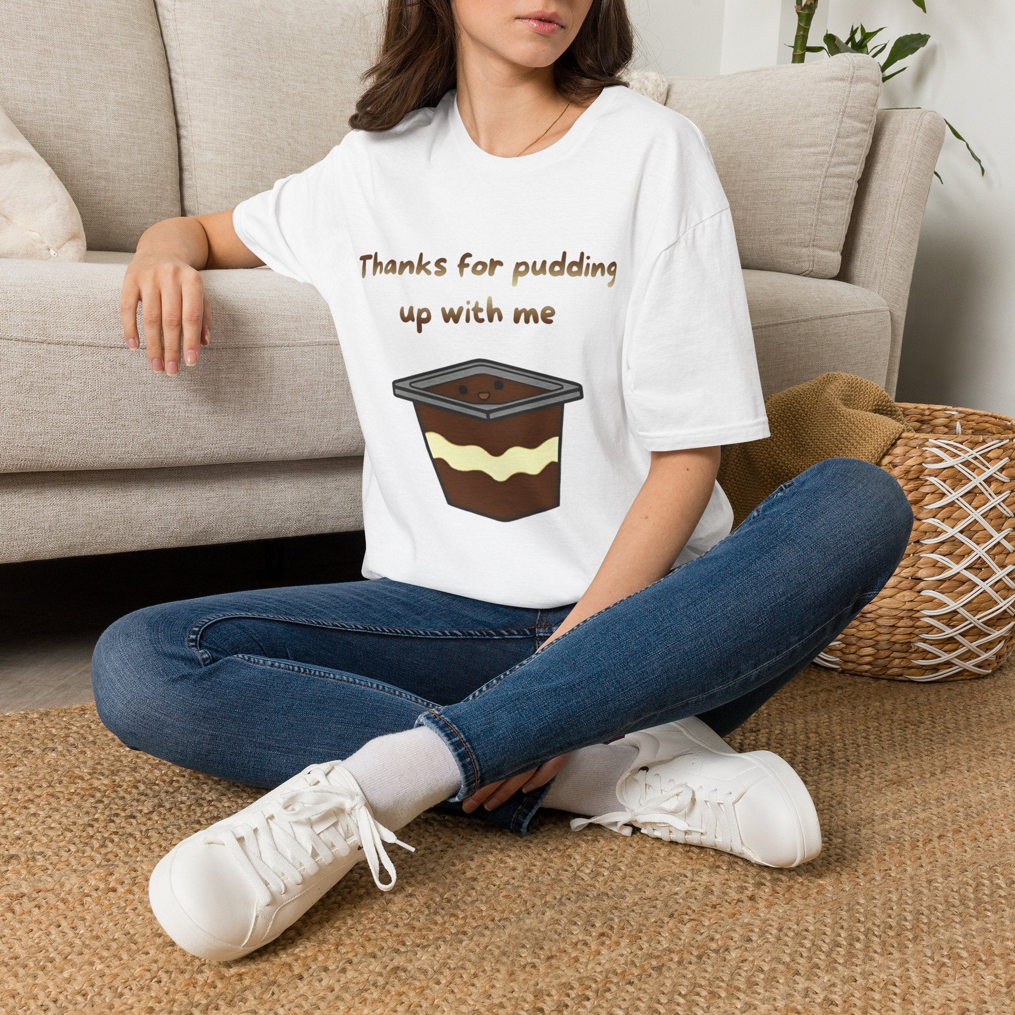 Thanks For Pudding Up With Me Unisex Softstyle T-Shirt