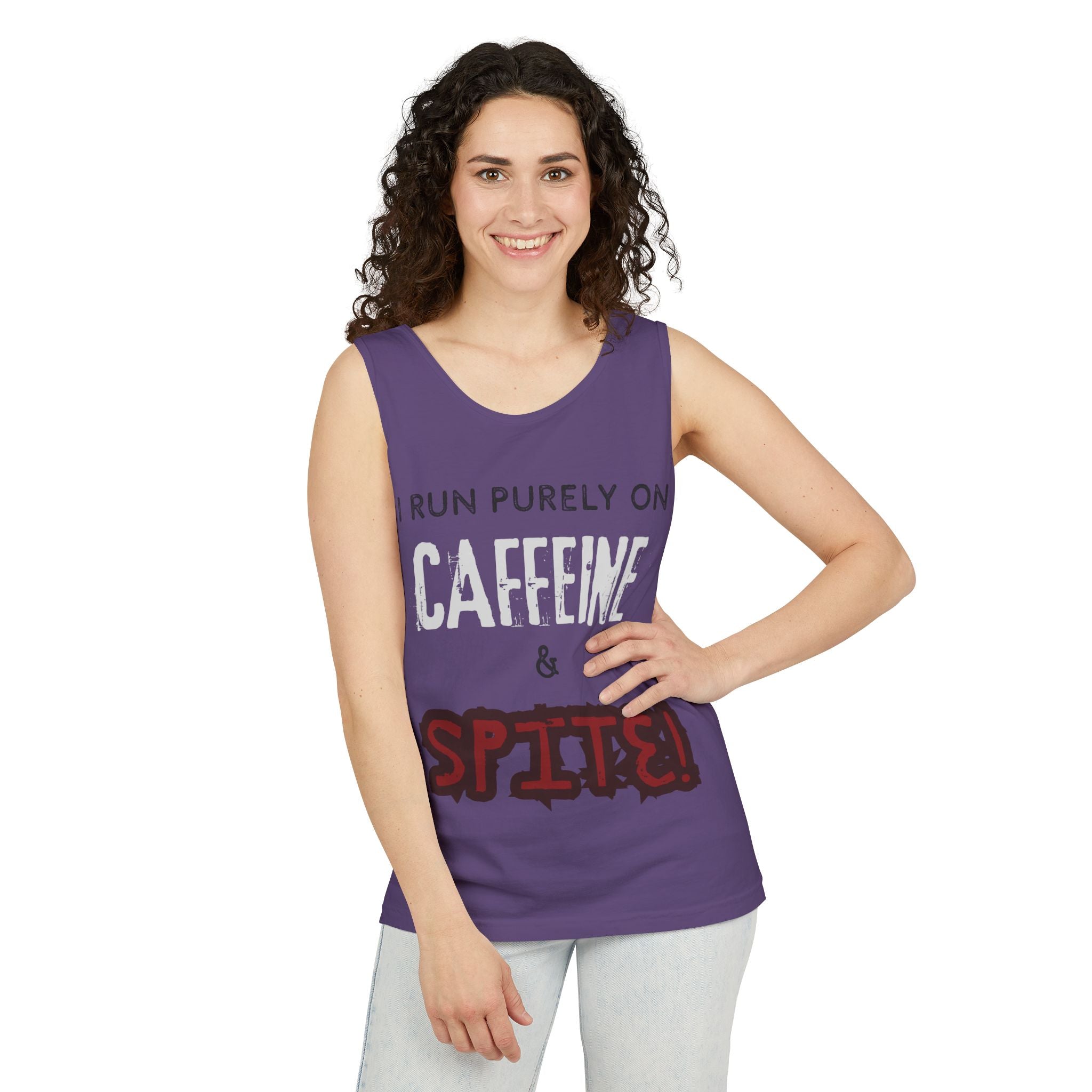 Caffeine and Spite Unisex Garment-Dyed Tank Top