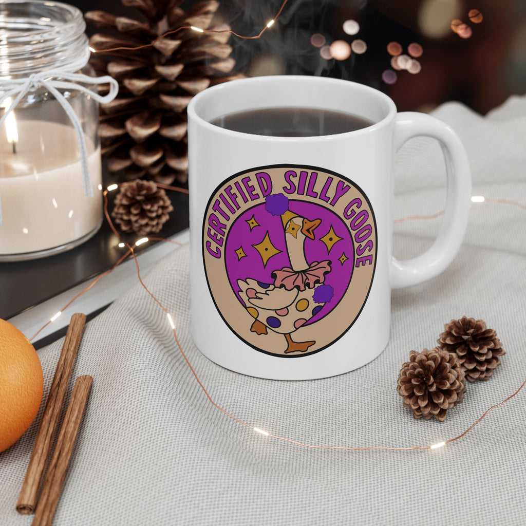 Certified Silly Goose Ceramic Mug, (11oz, 15oz)