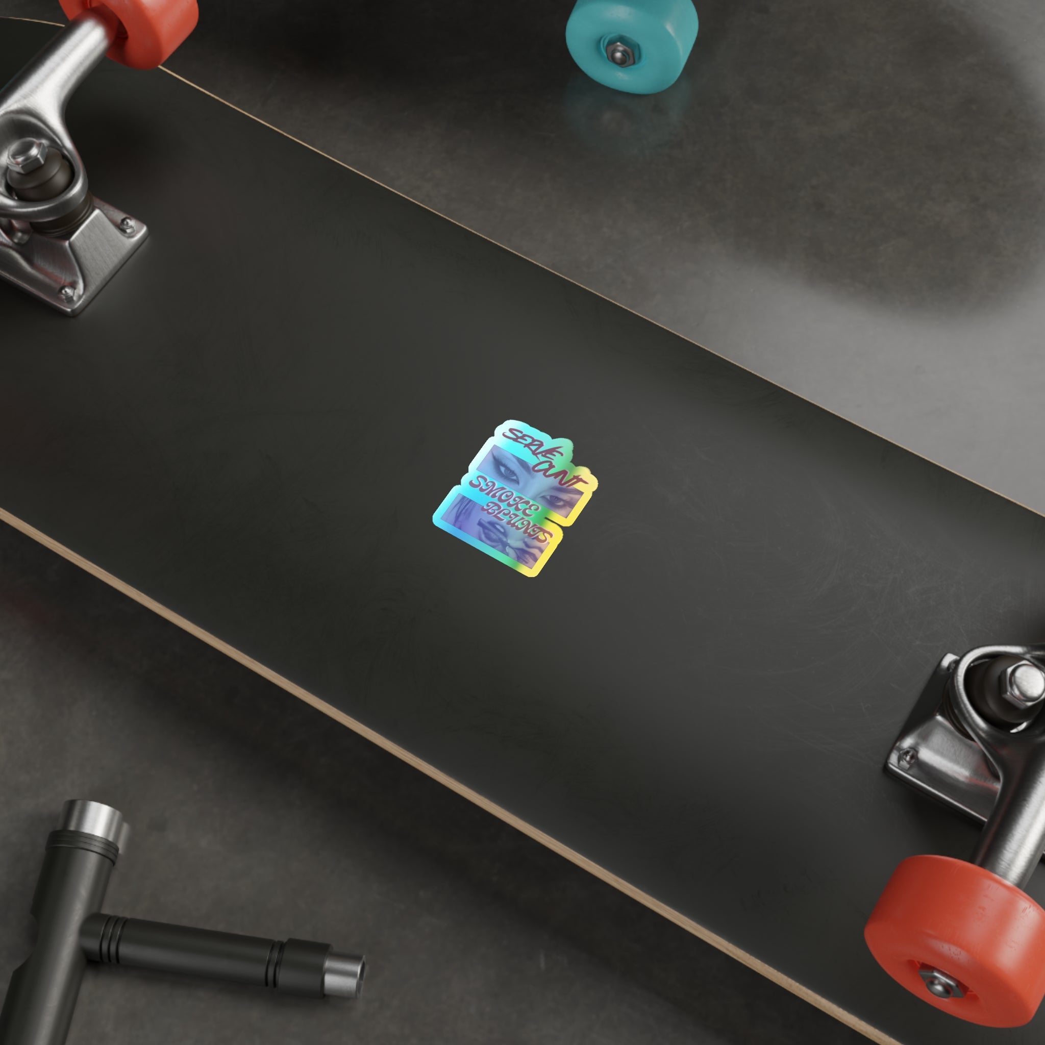 Serve C*nt and Smoke Blunts Holographic Die-cut Stickers