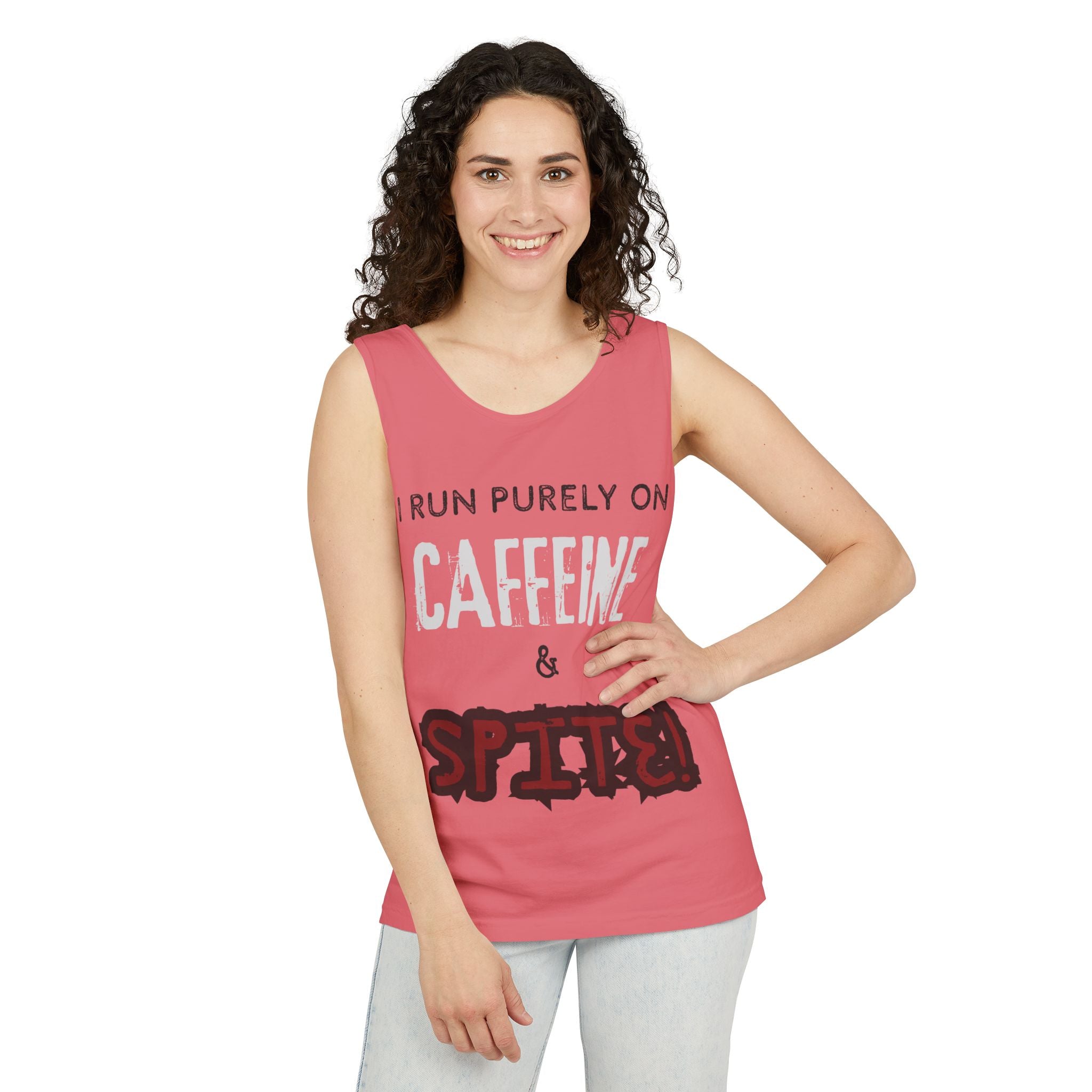 Caffeine and Spite Unisex Garment-Dyed Tank Top