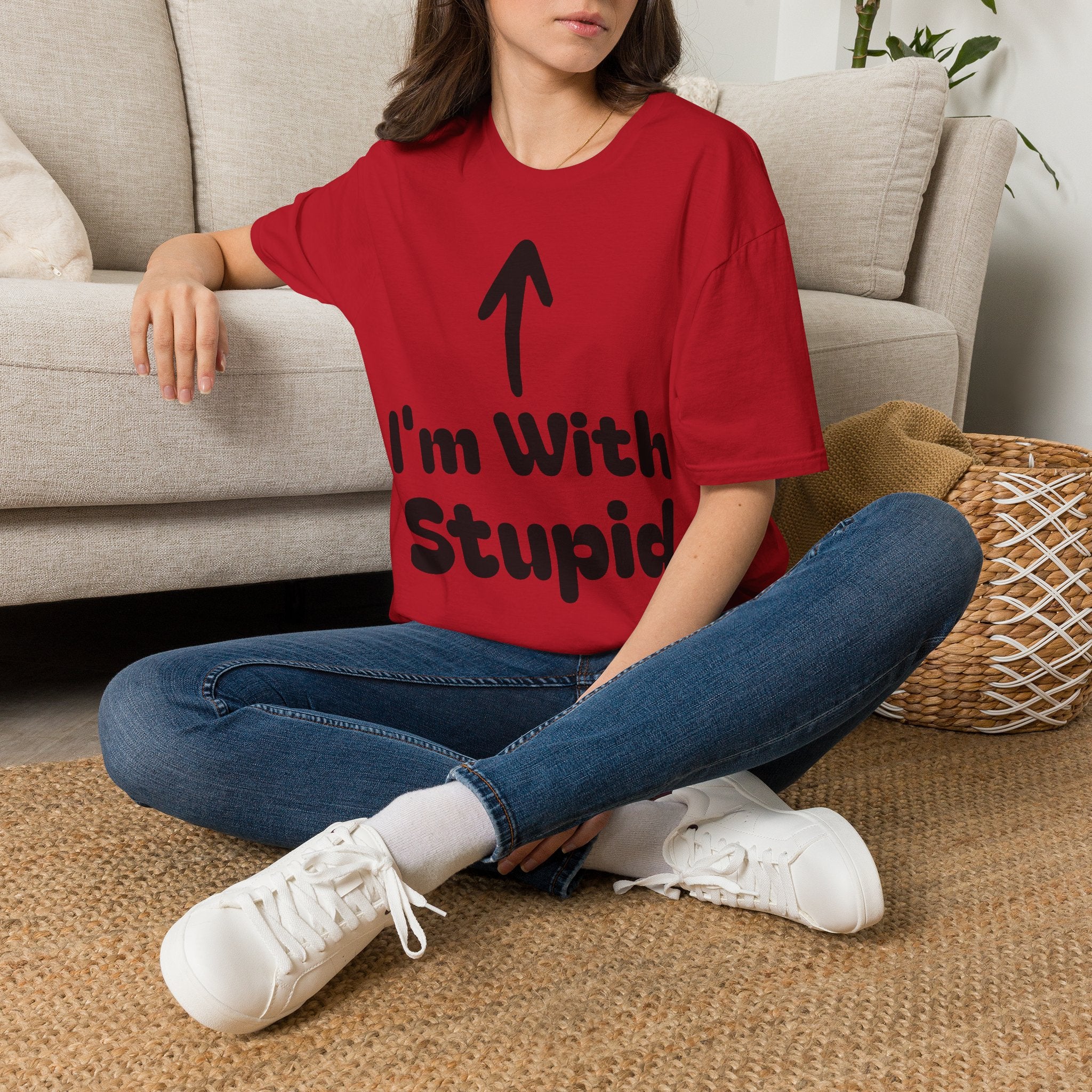 I'm with stupid Tee Shirt
