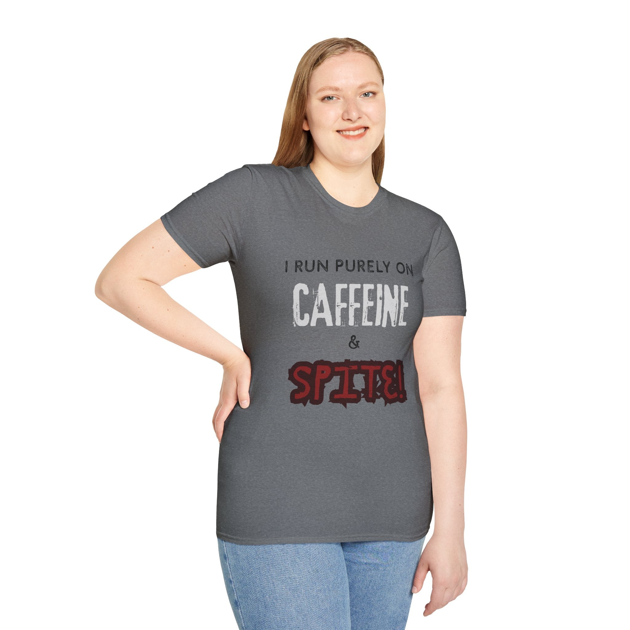 Caffeine and Spite Unisex Softstyle T-Shirt