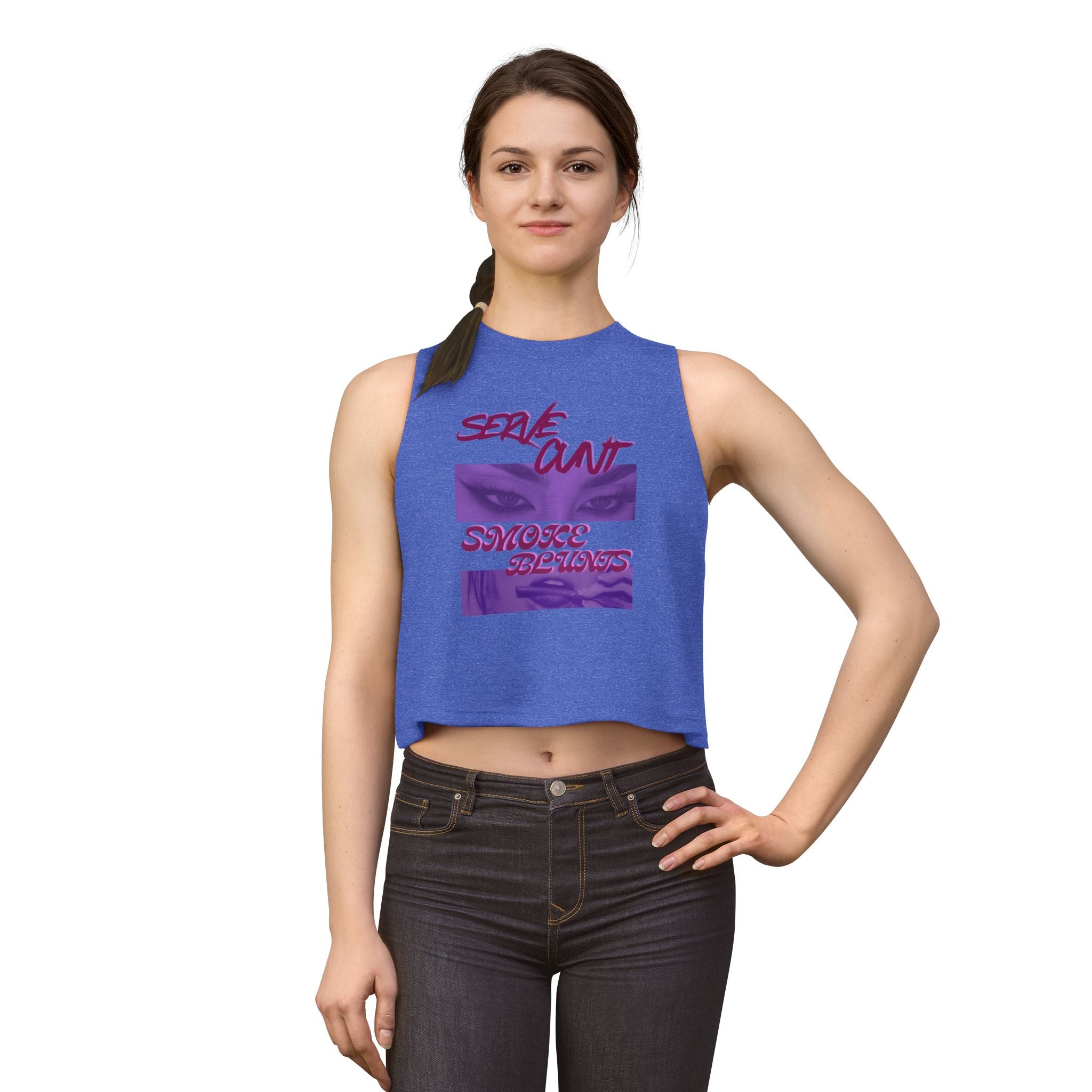 Serve C*nt and Smoke Blunts Women's Crop Top
