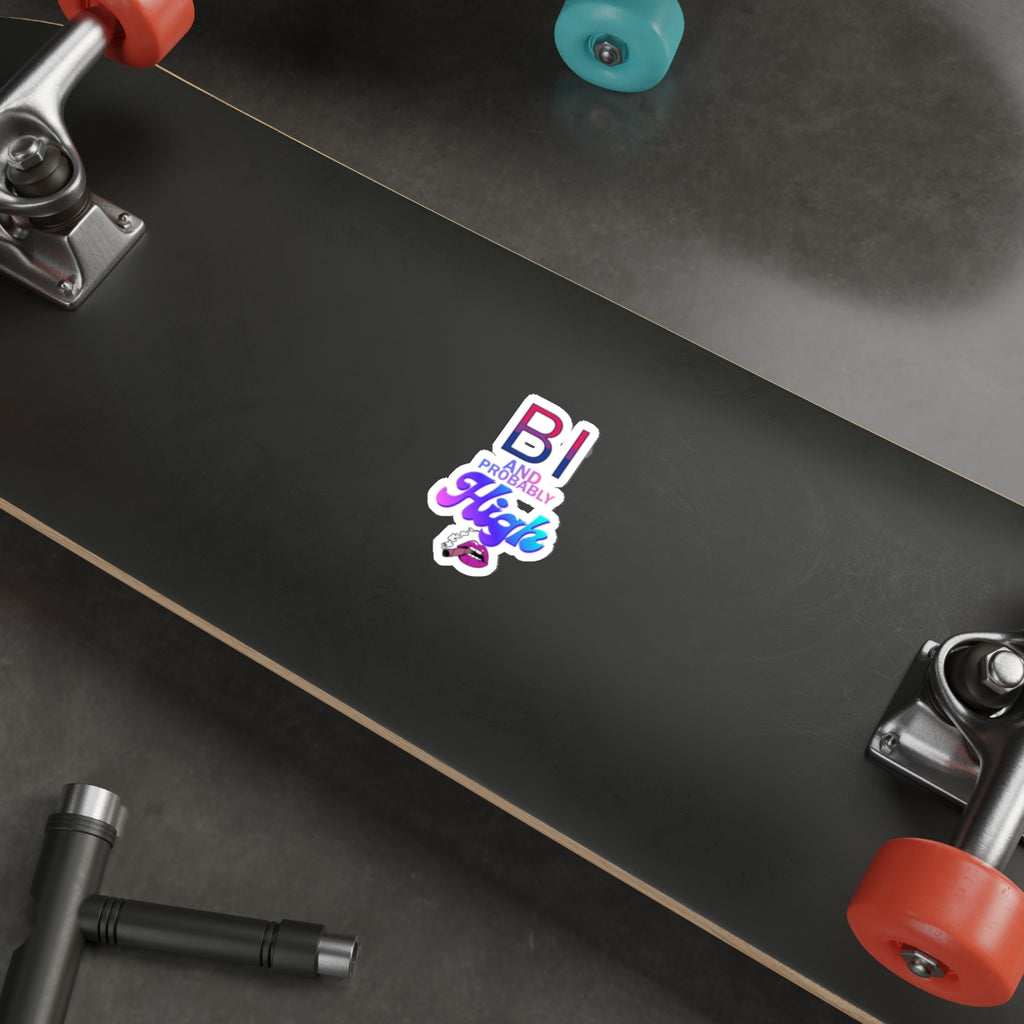 Bi and Probably High! Die-Cut Stickers