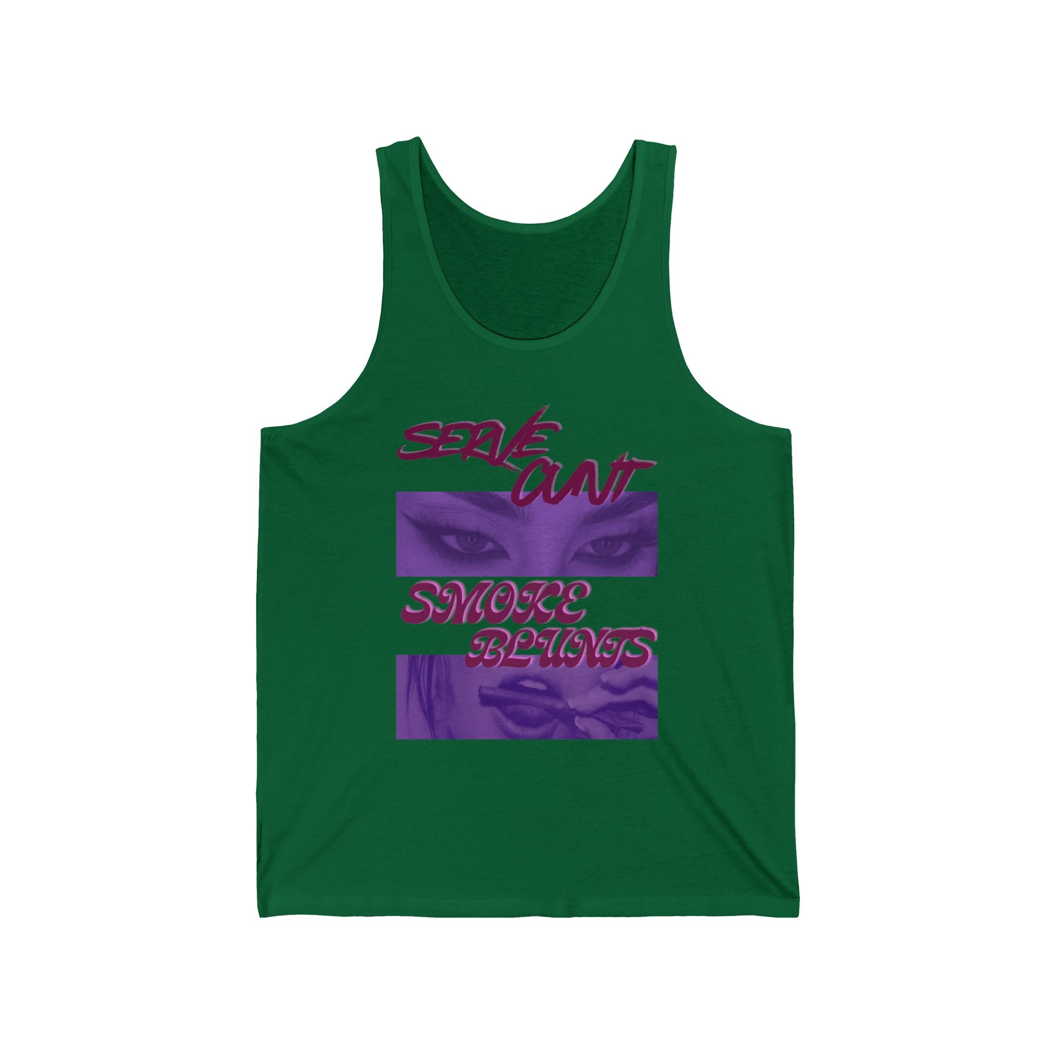 Serve C*nt and Smoke Blunts Unisex Jersey Tank