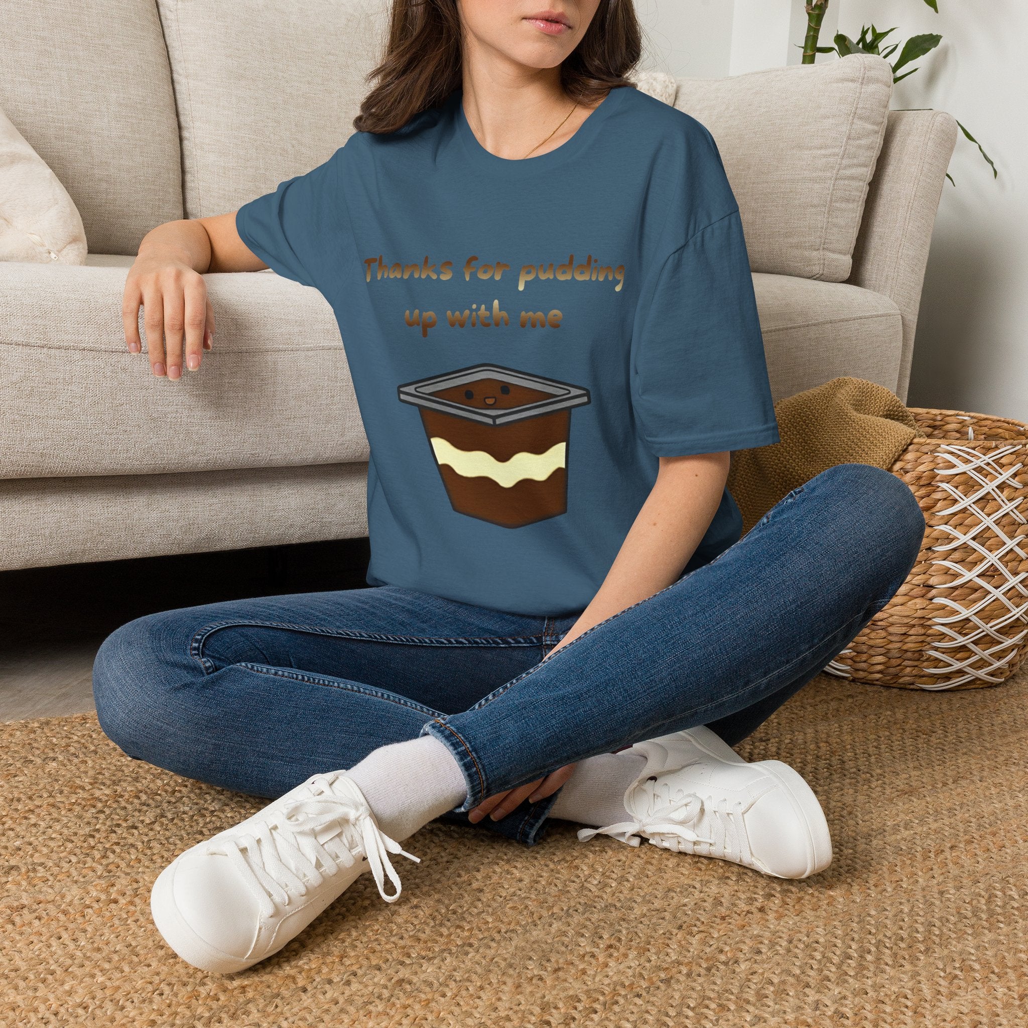 Thanks For Pudding Up With Me Unisex Softstyle T-Shirt