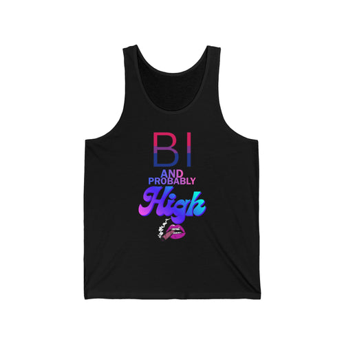 Bi and Probably High Unisex Jersey Tank