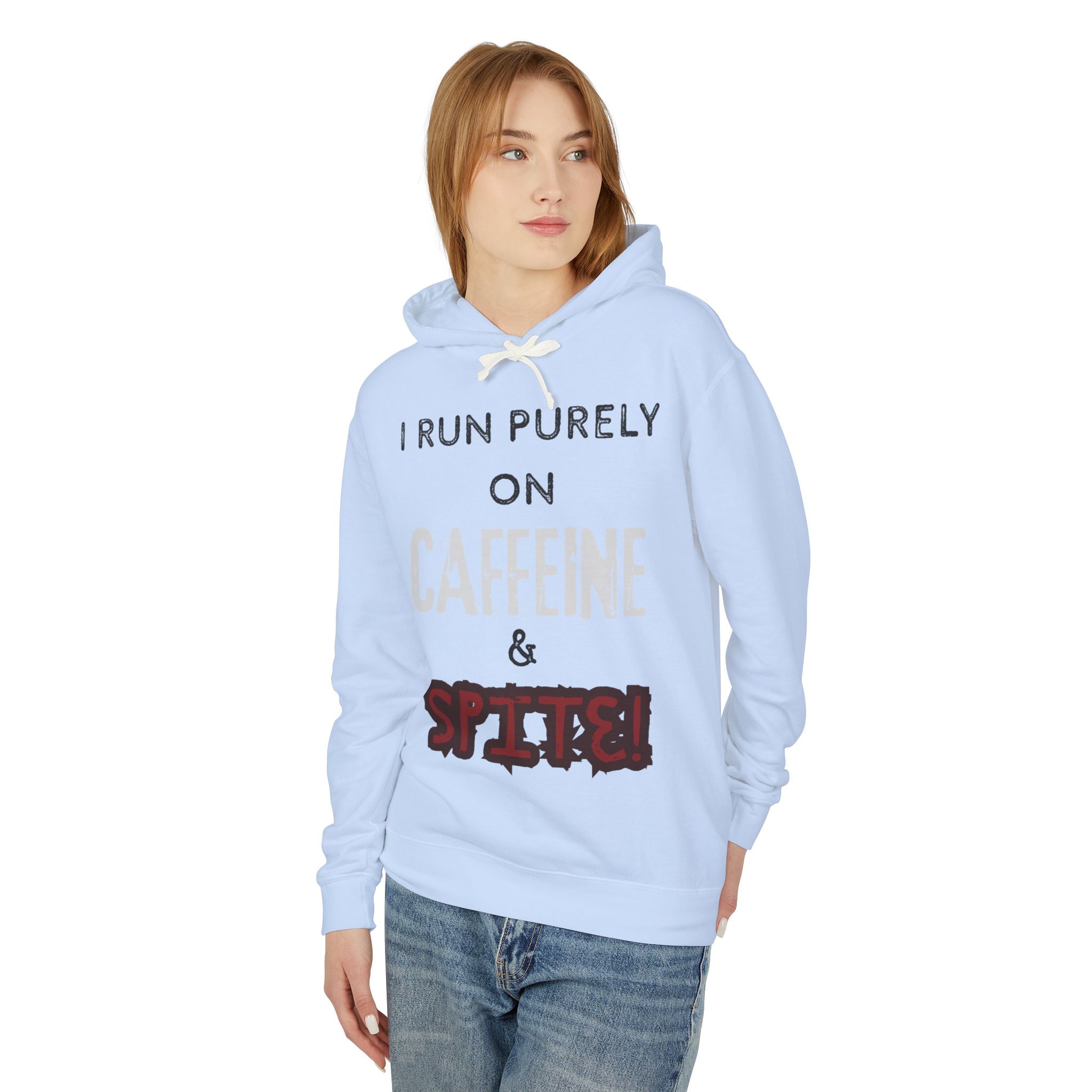 Caffeine and Spite Unisex Lightweight Hooded Sweatshirt
