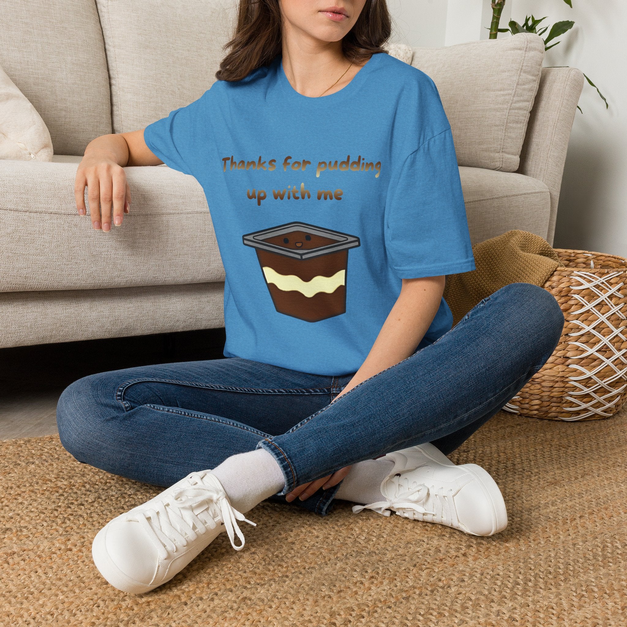Thanks For Pudding Up With Me Unisex Softstyle T-Shirt