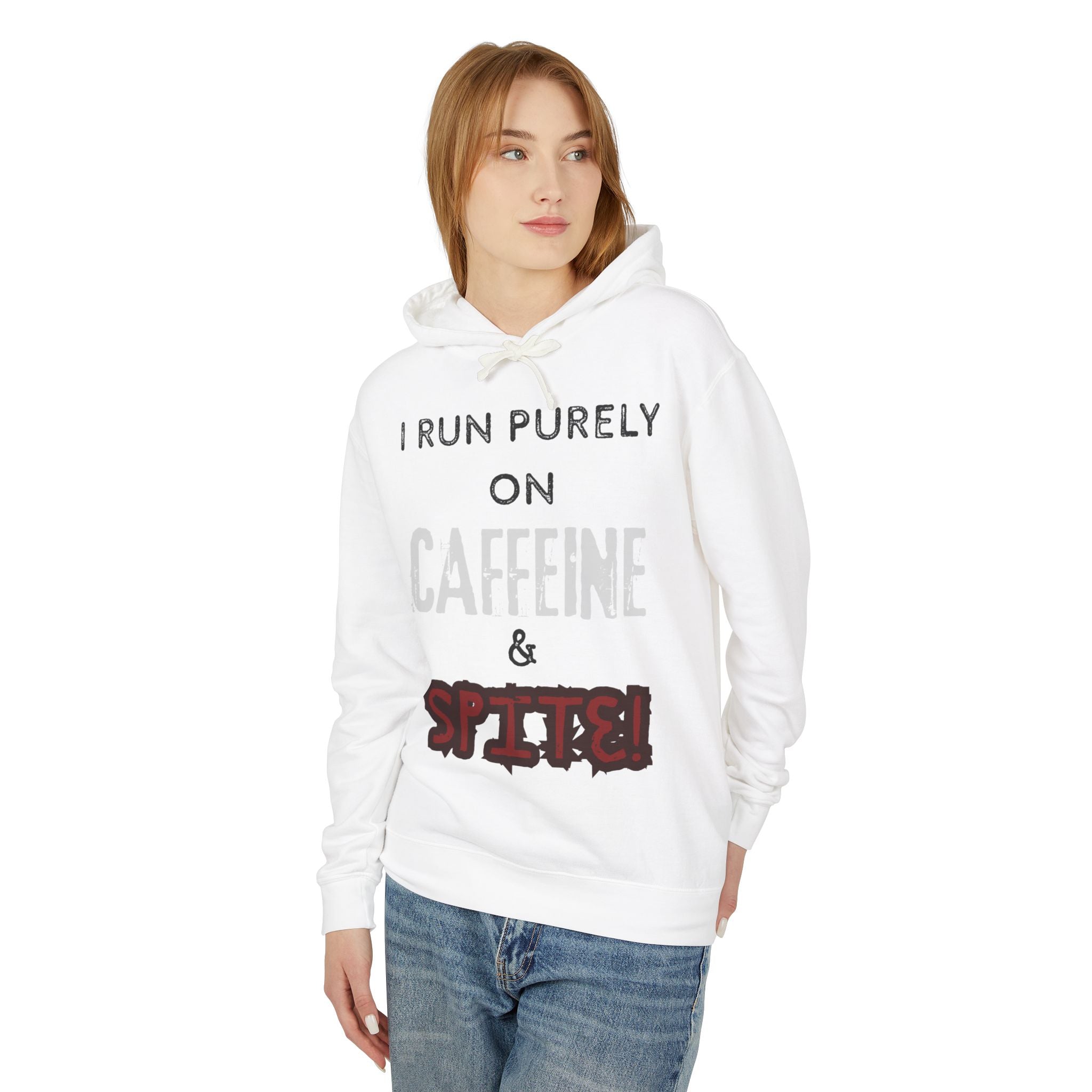 Caffeine and Spite Unisex Lightweight Hooded Sweatshirt