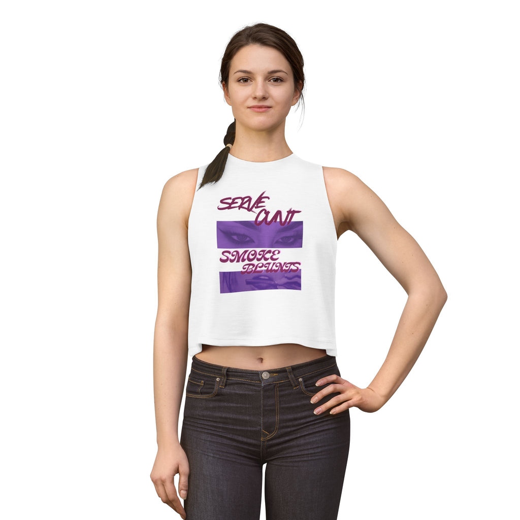 Serve C*nt and Smoke Blunts Women's Crop Top
