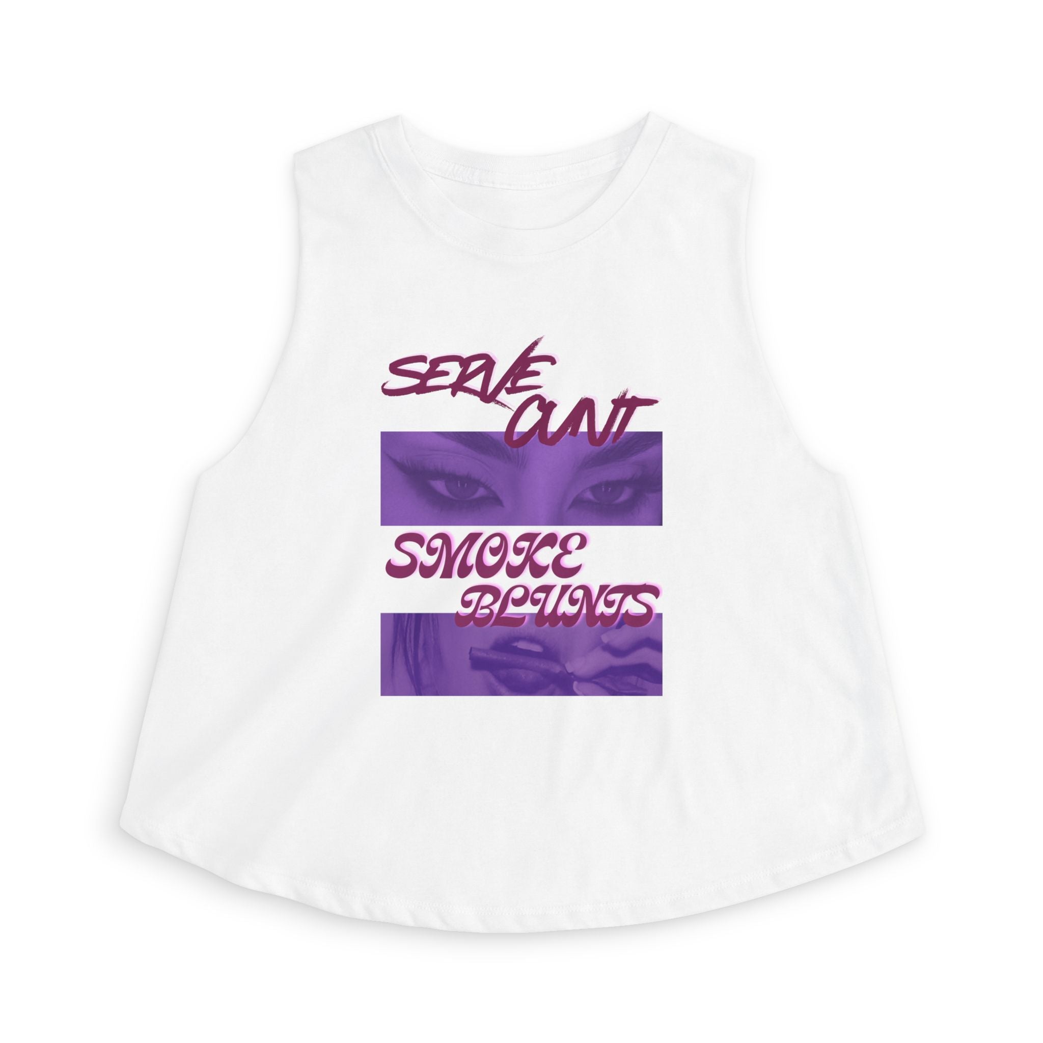 Serve C*nt and Smoke Blunts Women's Crop Top