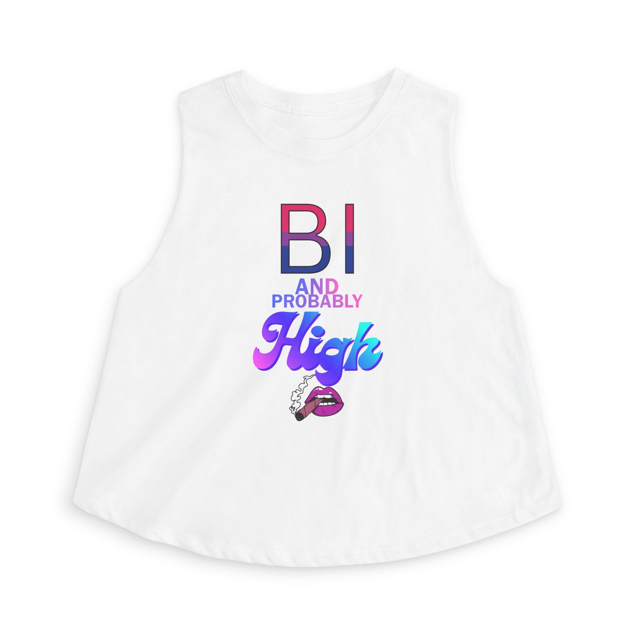 Bi and Probably High Women's Crop Top