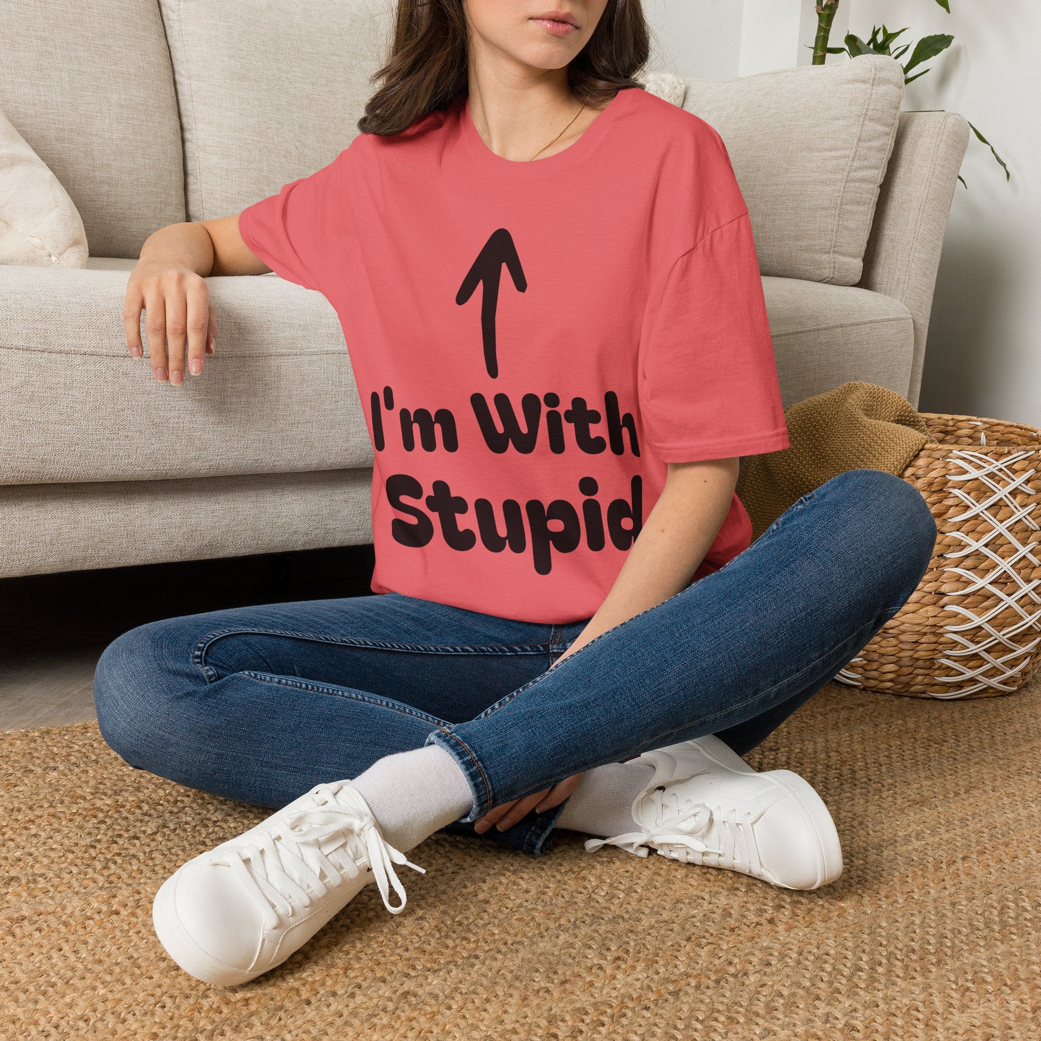 I'm with stupid Tee Shirt