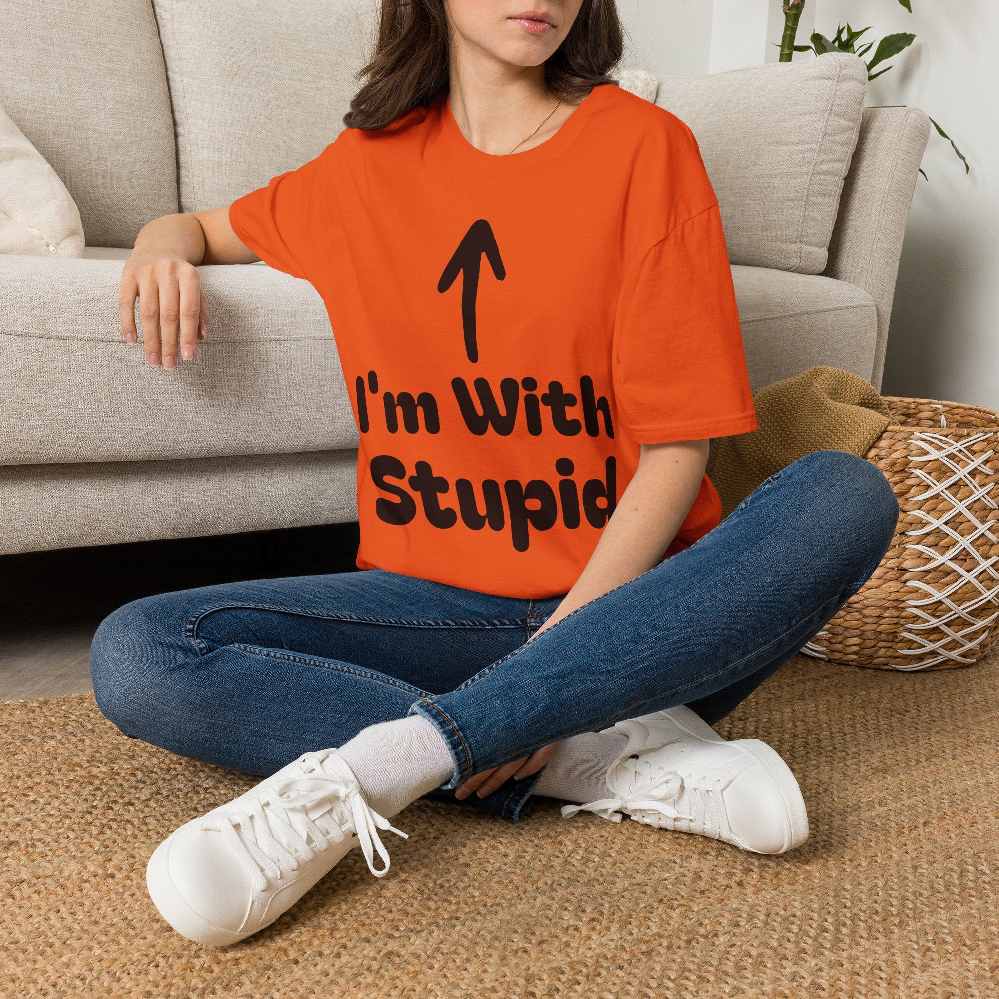 I'm with stupid Tee Shirt