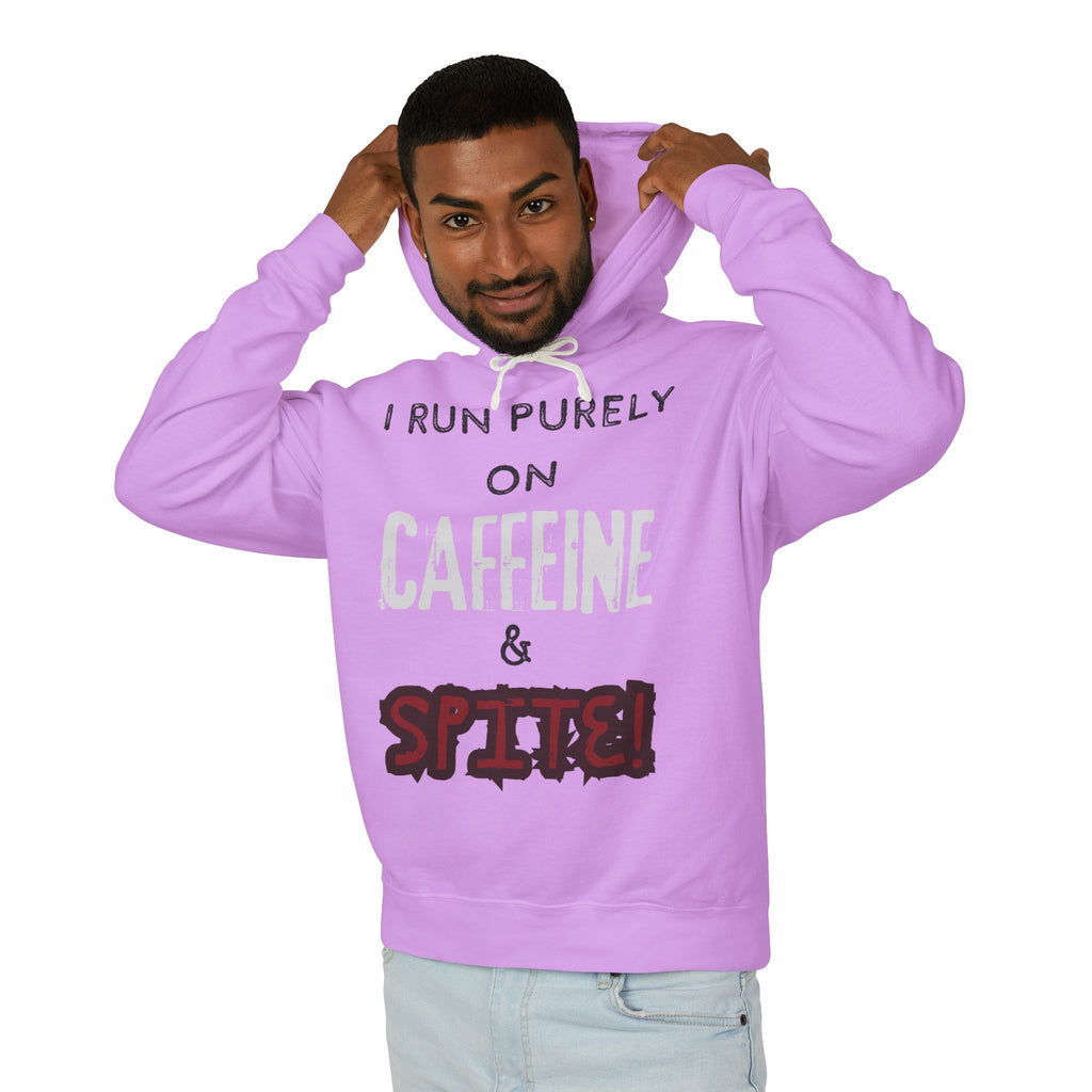 Caffeine and Spite Unisex Lightweight Hooded Sweatshirt