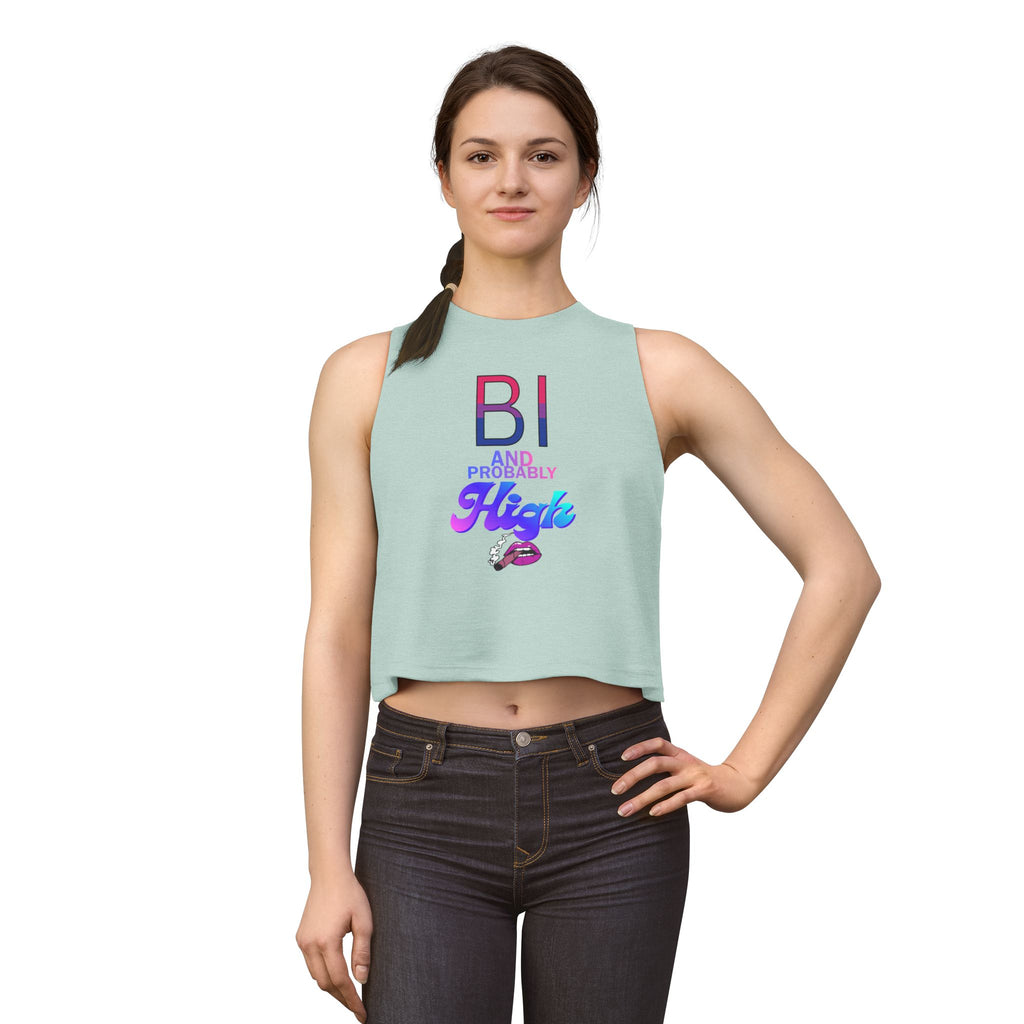 Bi and Probably High Women's Crop Top