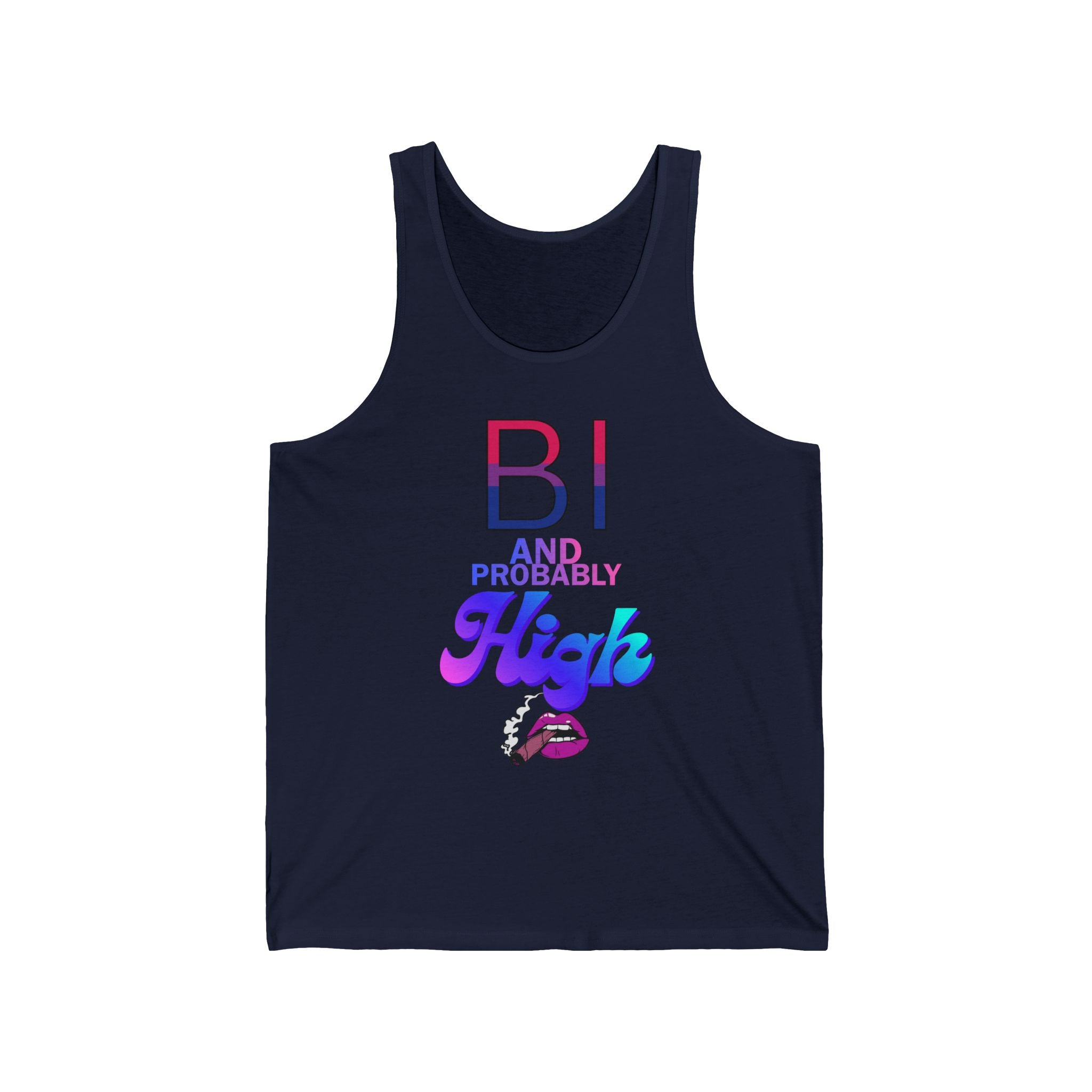 Bi and Probably High Unisex Jersey Tank