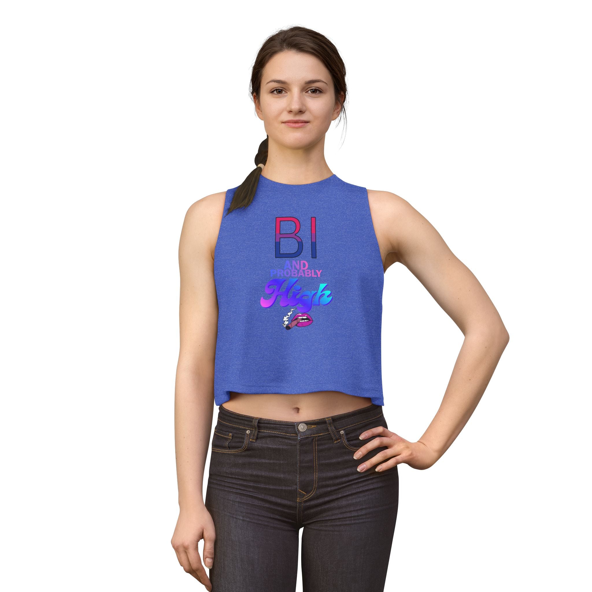 Bi and Probably High Women's Crop Top