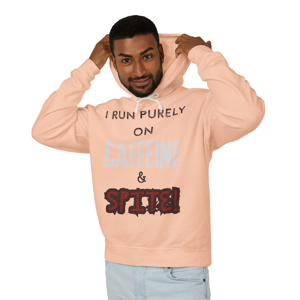 Caffeine and Spite Unisex Lightweight Hooded Sweatshirt