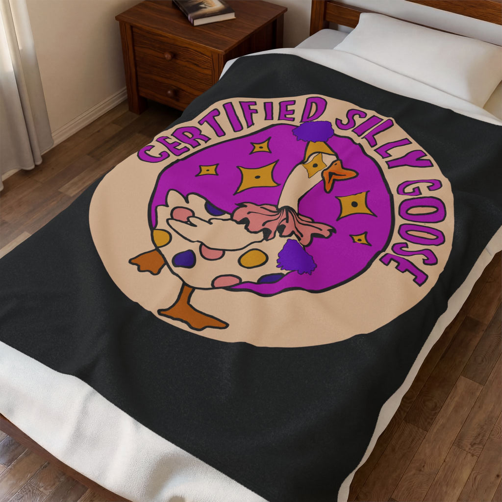 Certified Silly Goose Velveteen Plush Blanket
