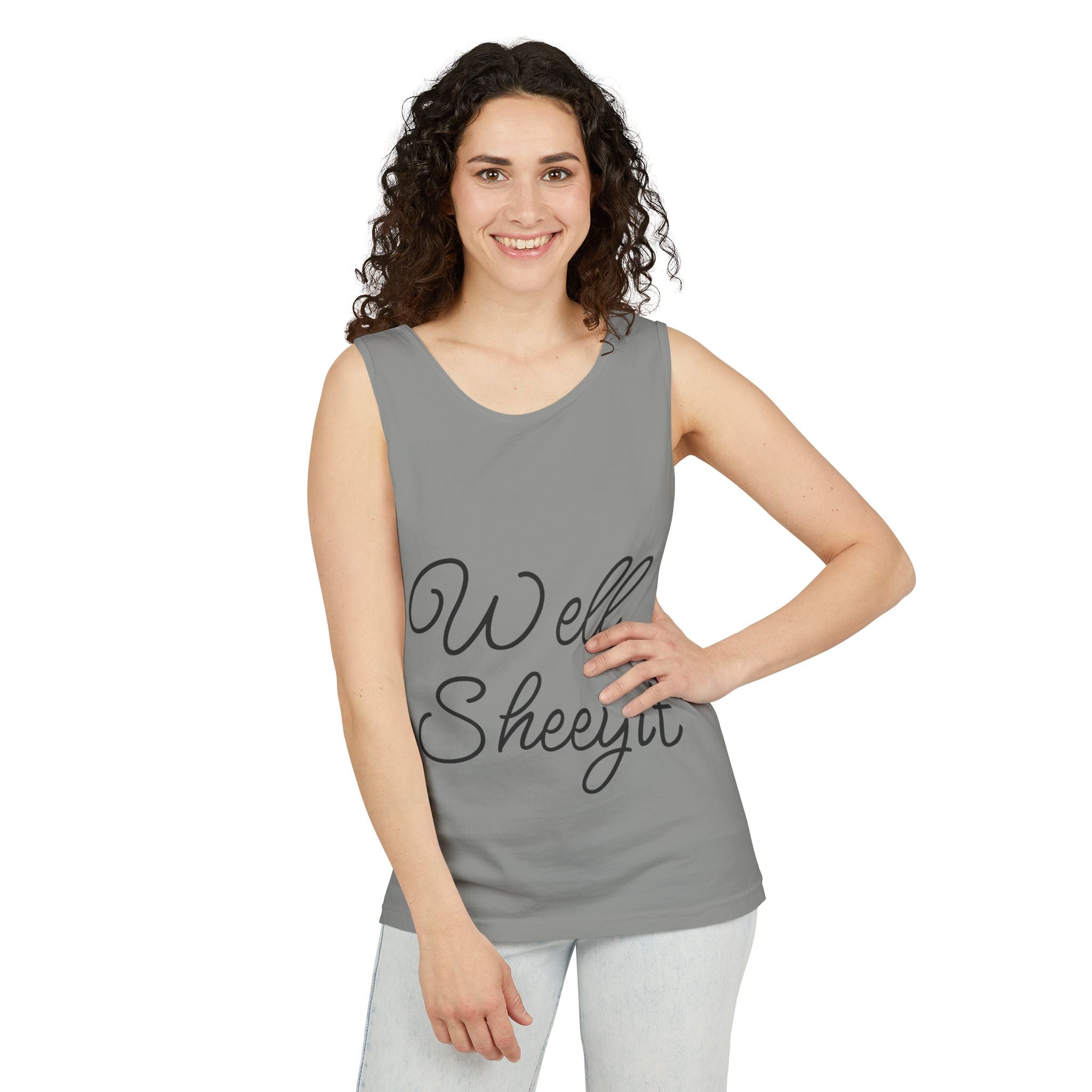 Well Sheeyit Unisex Garment-Dyed Tank Top
