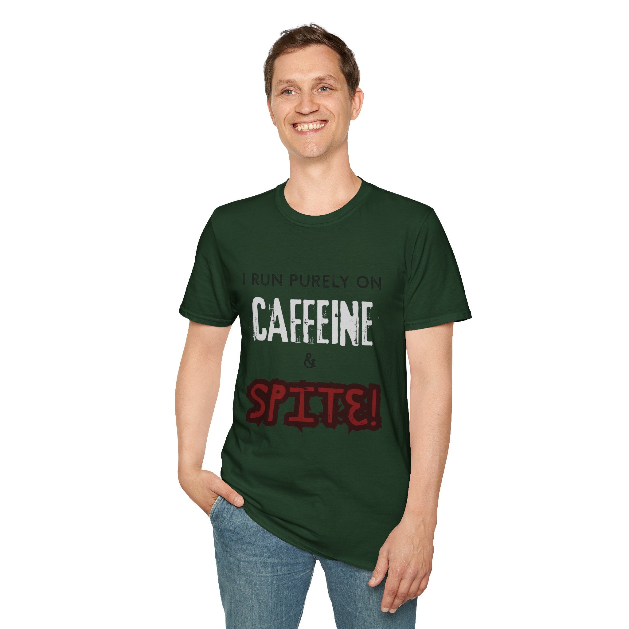 Caffeine and Spite Unisex Softstyle T-Shirt
