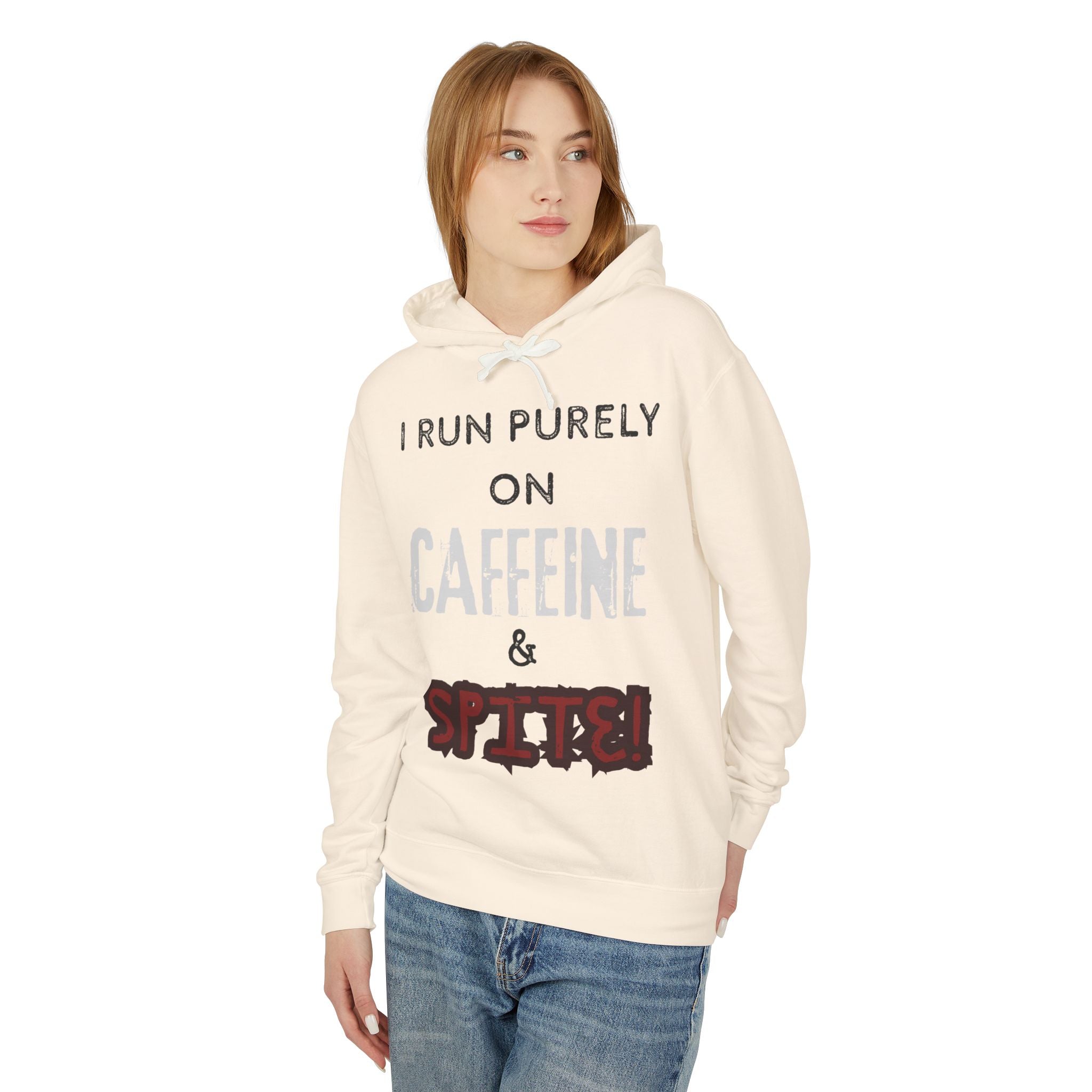 Caffeine and Spite Unisex Lightweight Hooded Sweatshirt