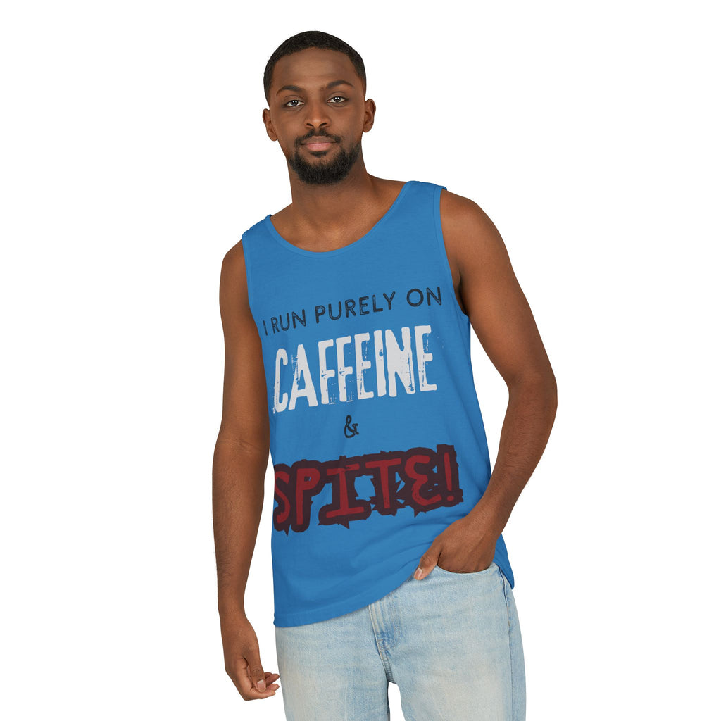 Caffeine and Spite Unisex Garment-Dyed Tank Top