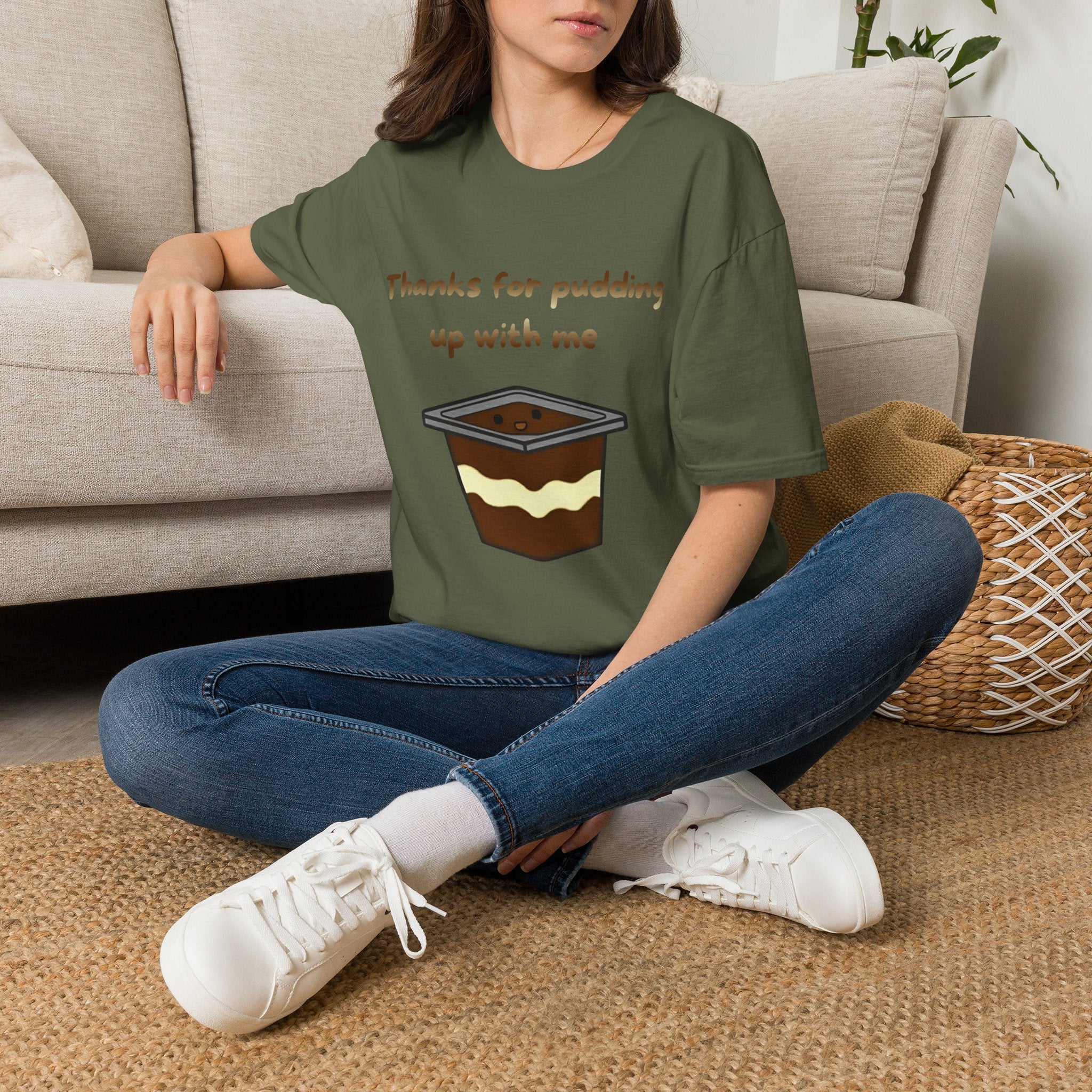 Thanks For Pudding Up With Me Unisex Softstyle T-Shirt