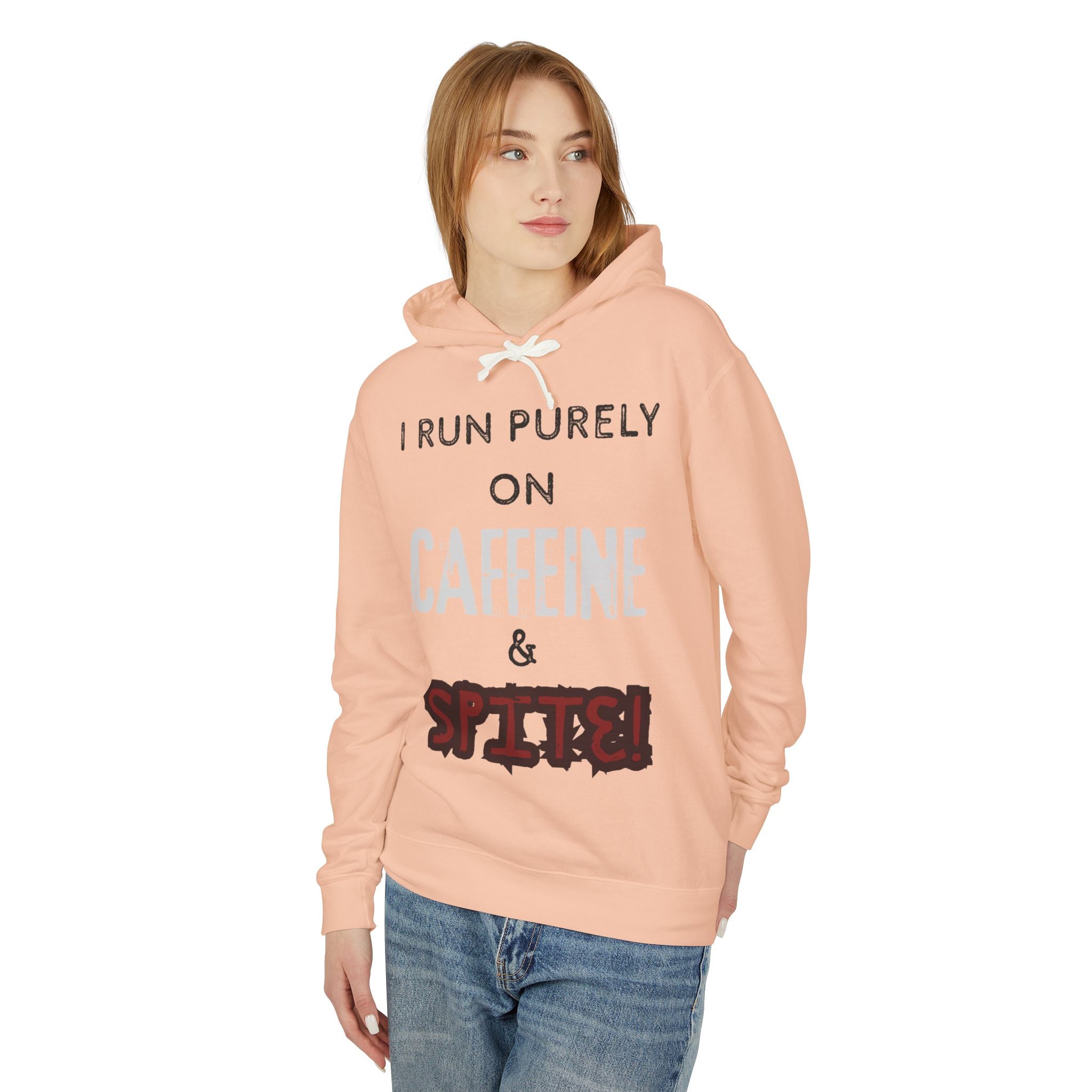Caffeine and Spite Unisex Lightweight Hooded Sweatshirt