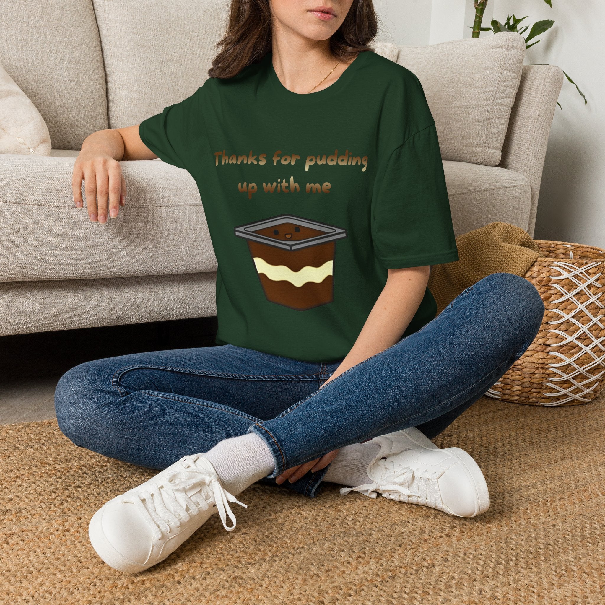 Thanks For Pudding Up With Me Unisex Softstyle T-Shirt