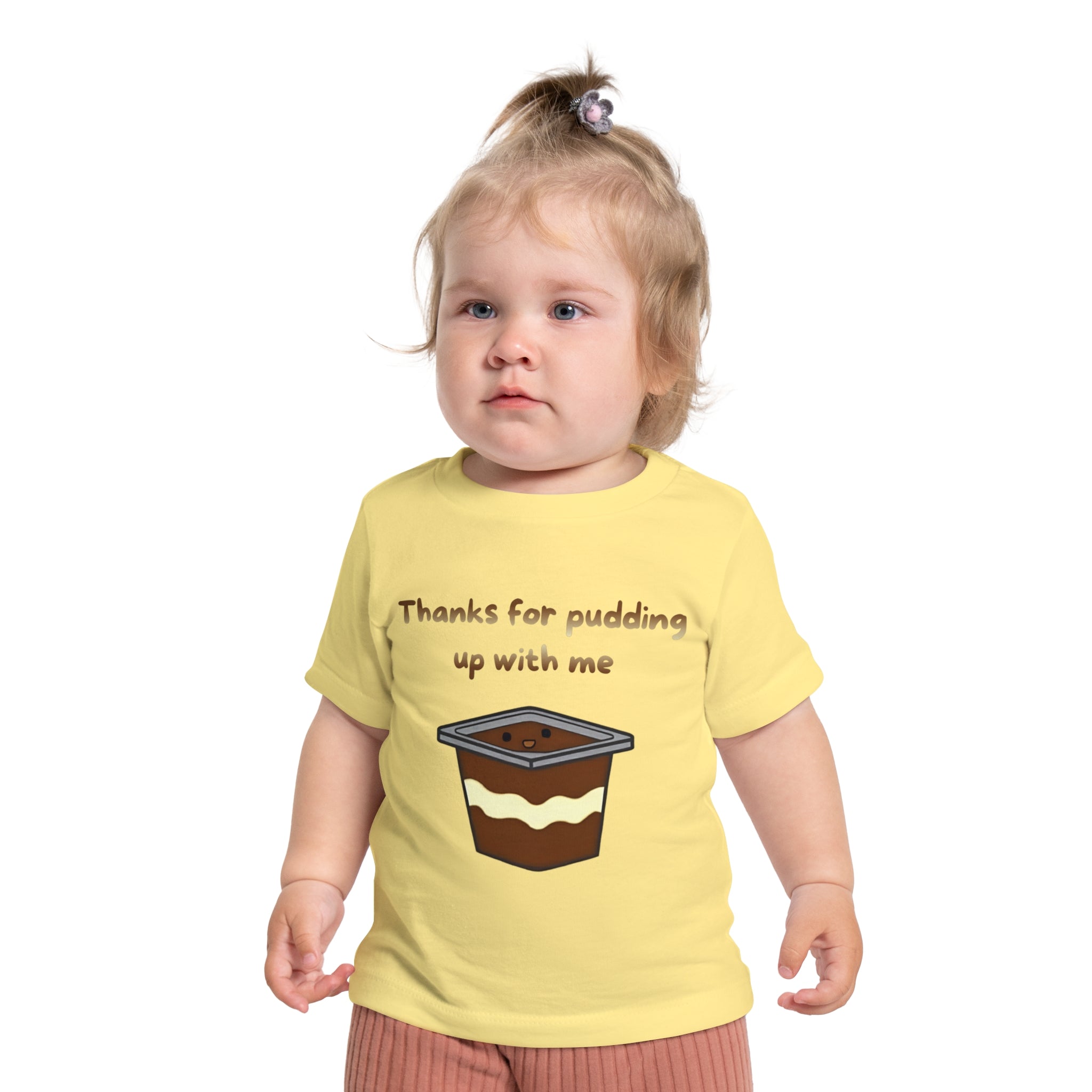 Thanks for pudding up with me Baby Short Sleeve T-Shirt
