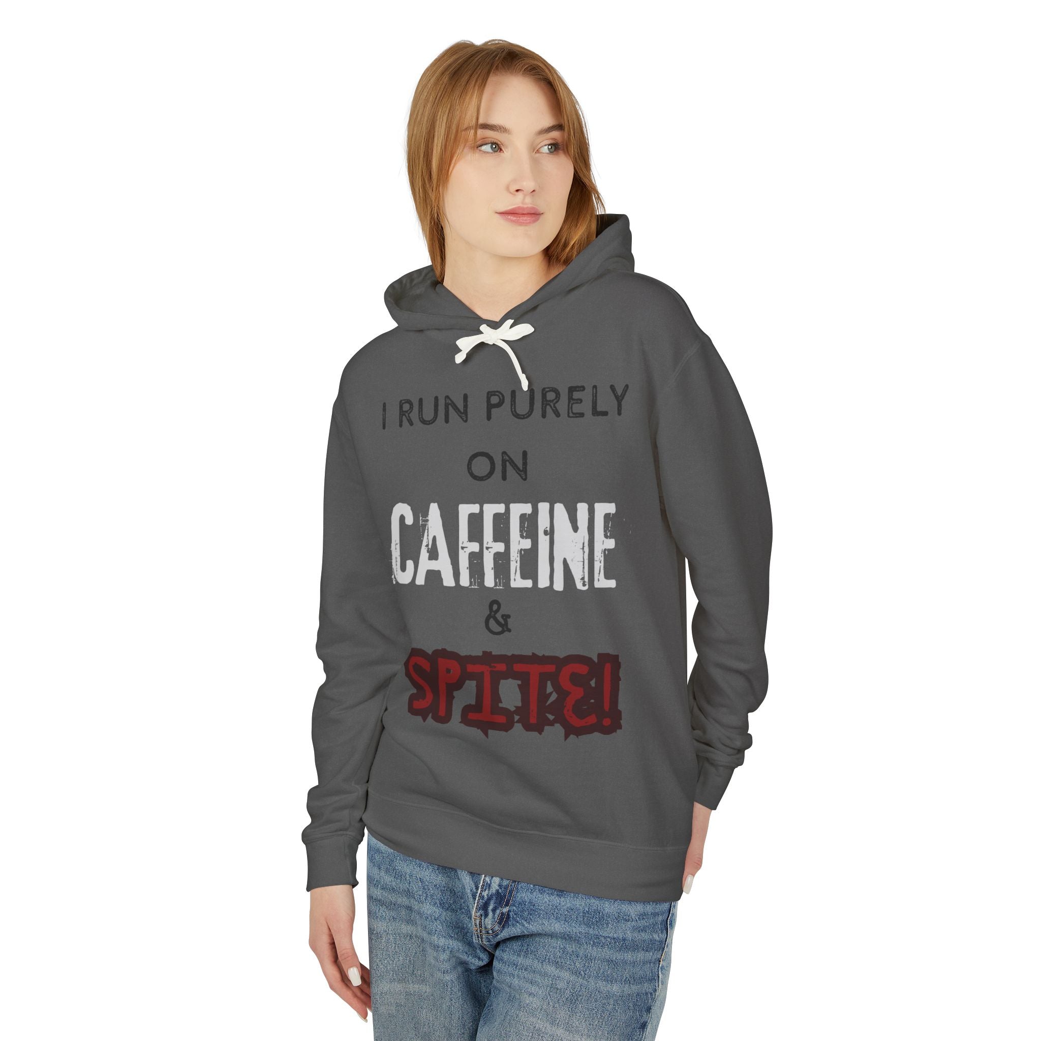 Caffeine and Spite Unisex Lightweight Hooded Sweatshirt
