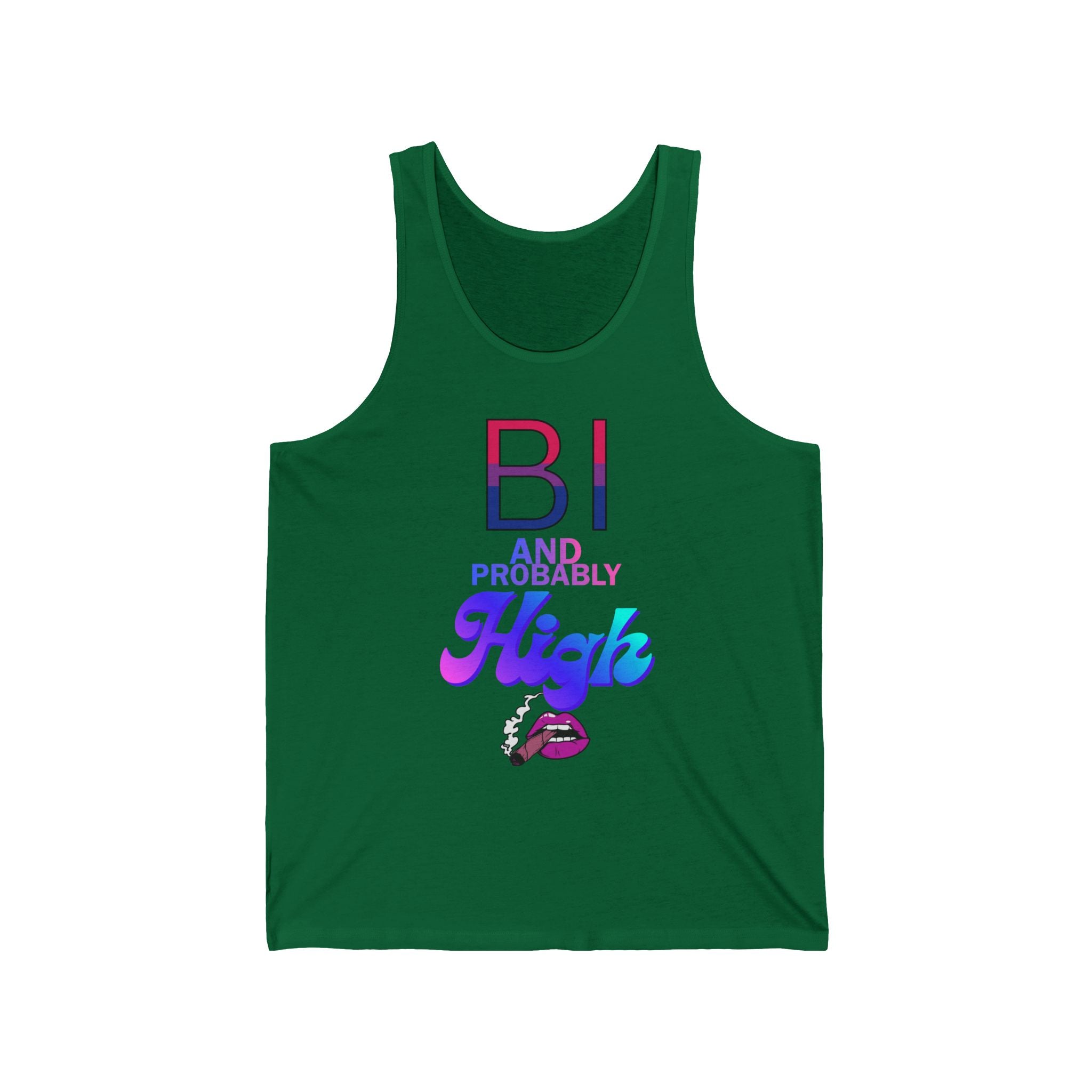 Bi and Probably High Unisex Jersey Tank