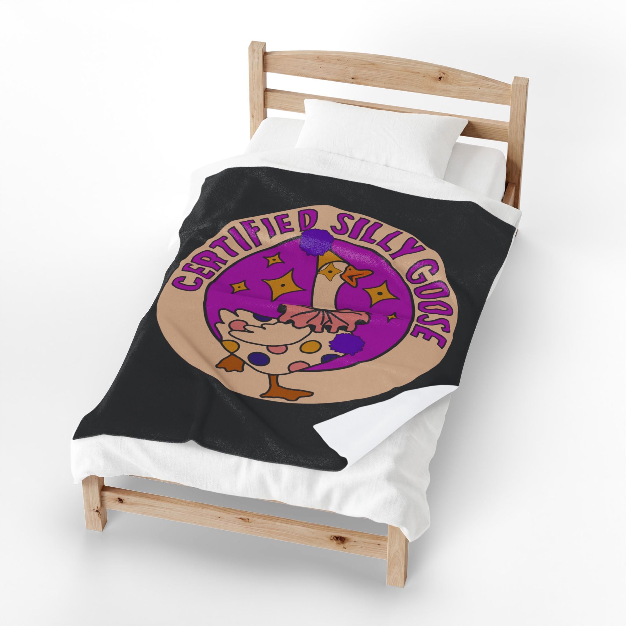 Certified Silly Goose Velveteen Plush Blanket