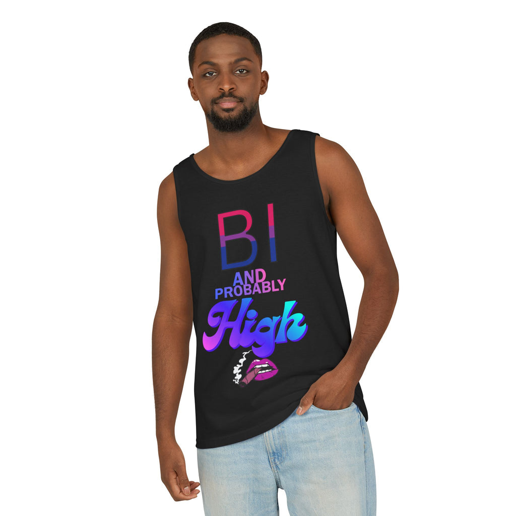 Bi and Probably High Unisex Garment-Dyed Tank Top