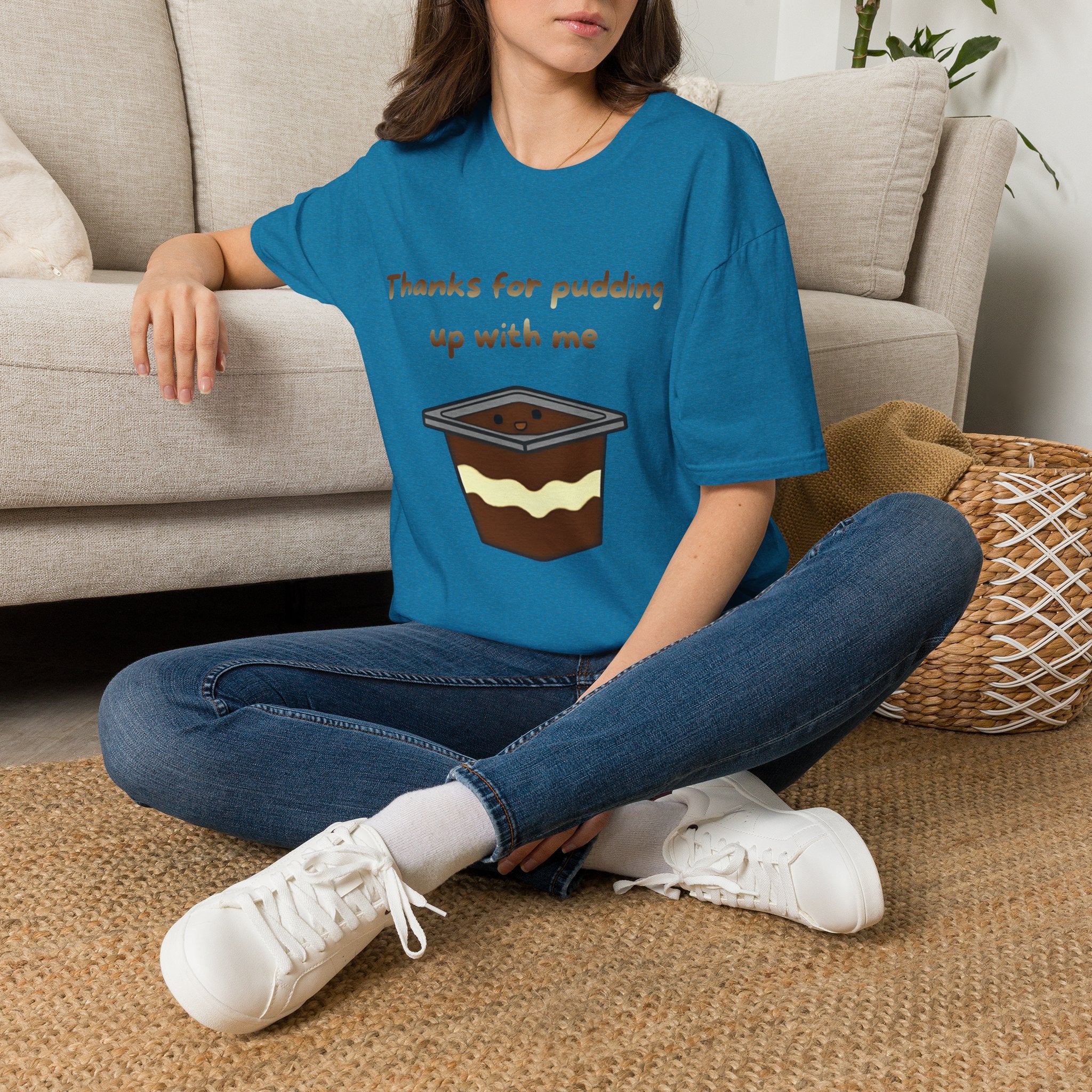 Thanks For Pudding Up With Me Unisex Softstyle T-Shirt