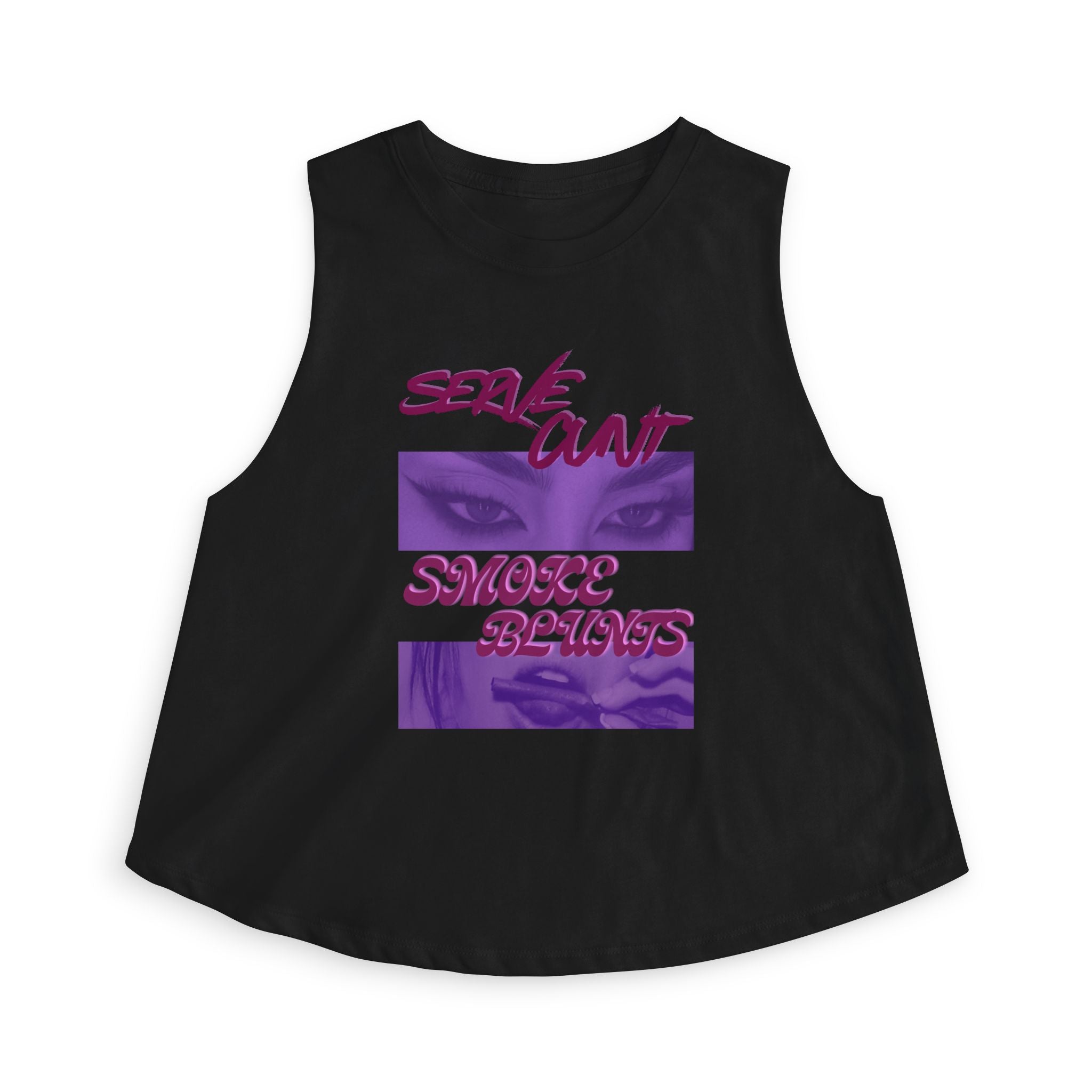 Serve C*nt and Smoke Blunts Women's Crop Top
