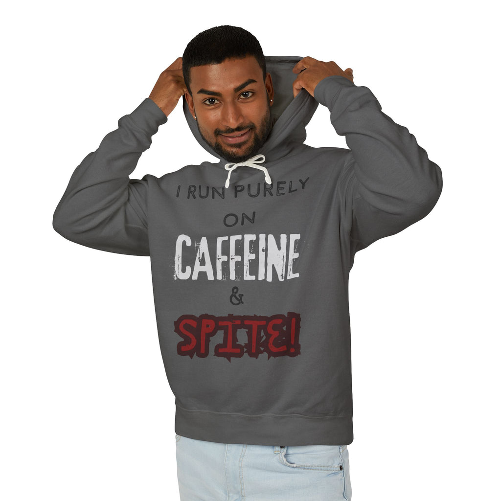 Caffeine and Spite Unisex Lightweight Hooded Sweatshirt