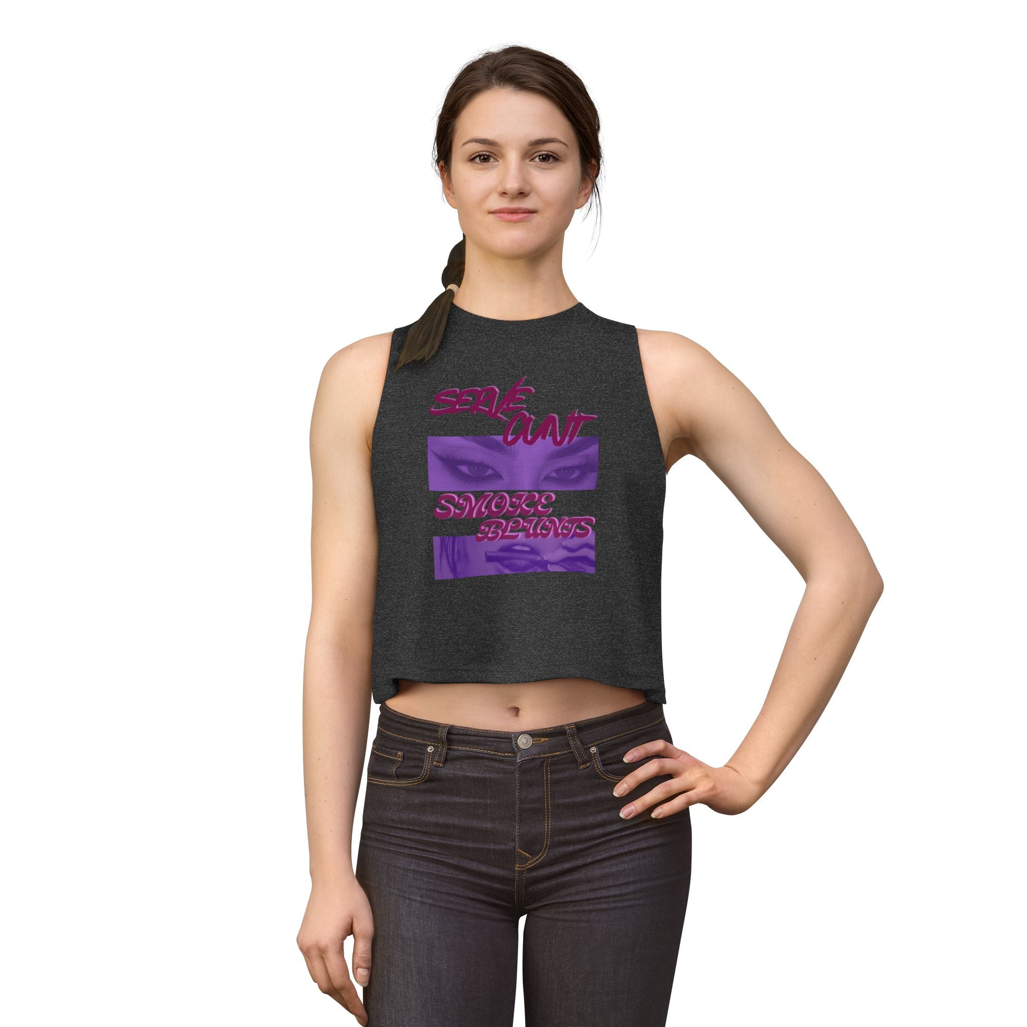Serve C*nt and Smoke Blunts Women's Crop Top